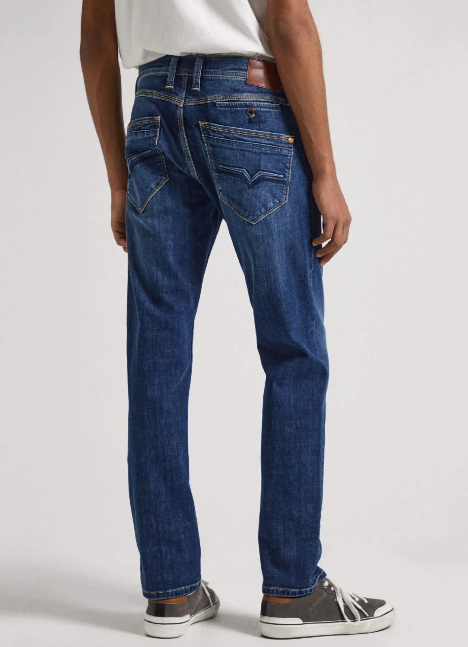 Homem Pepe Jeans Regular>Jeans Spike Fit Mid-Rise