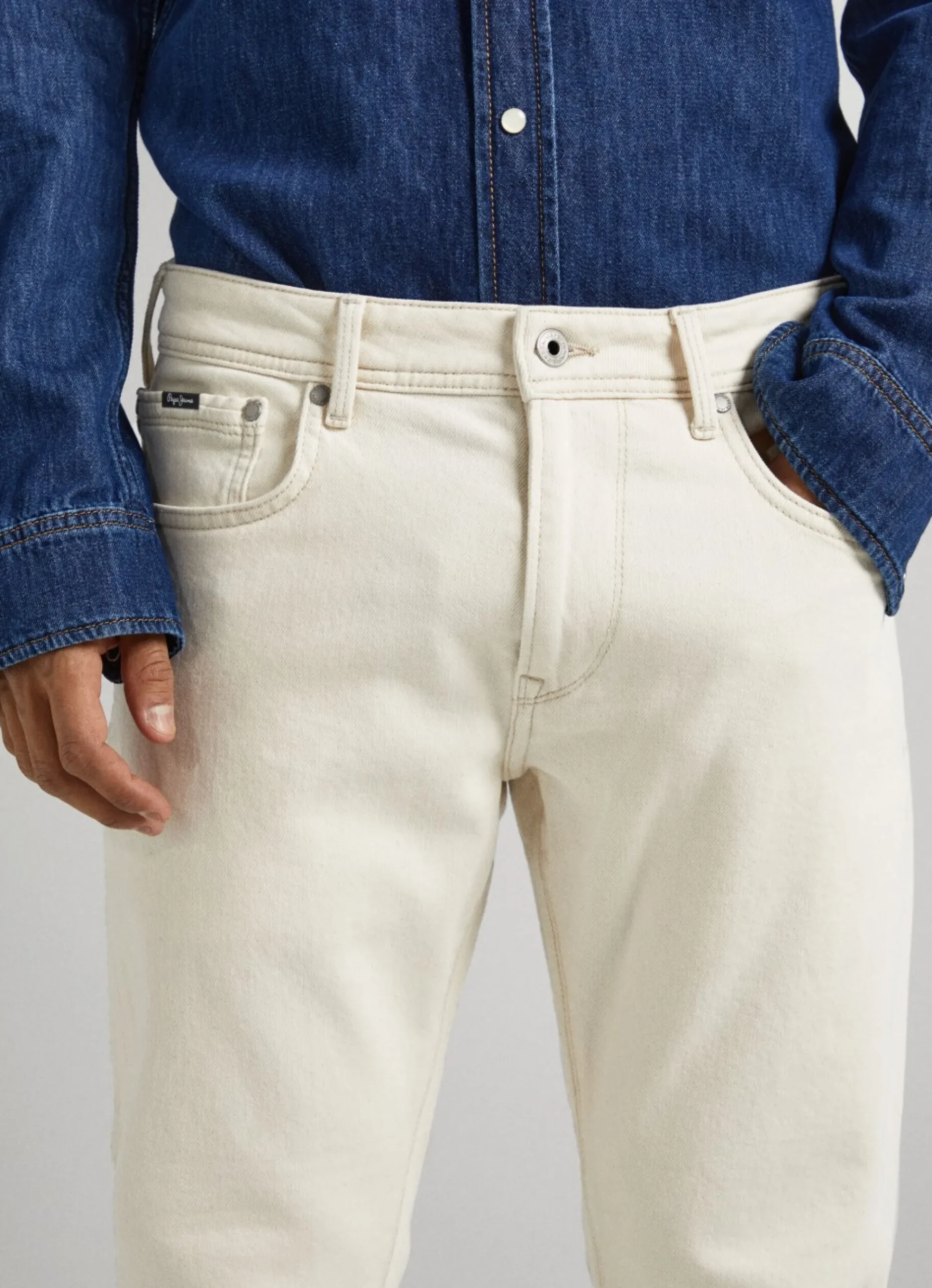 Homem Pepe Jeans Regular>Jeans Stanley Fit Mid Rise