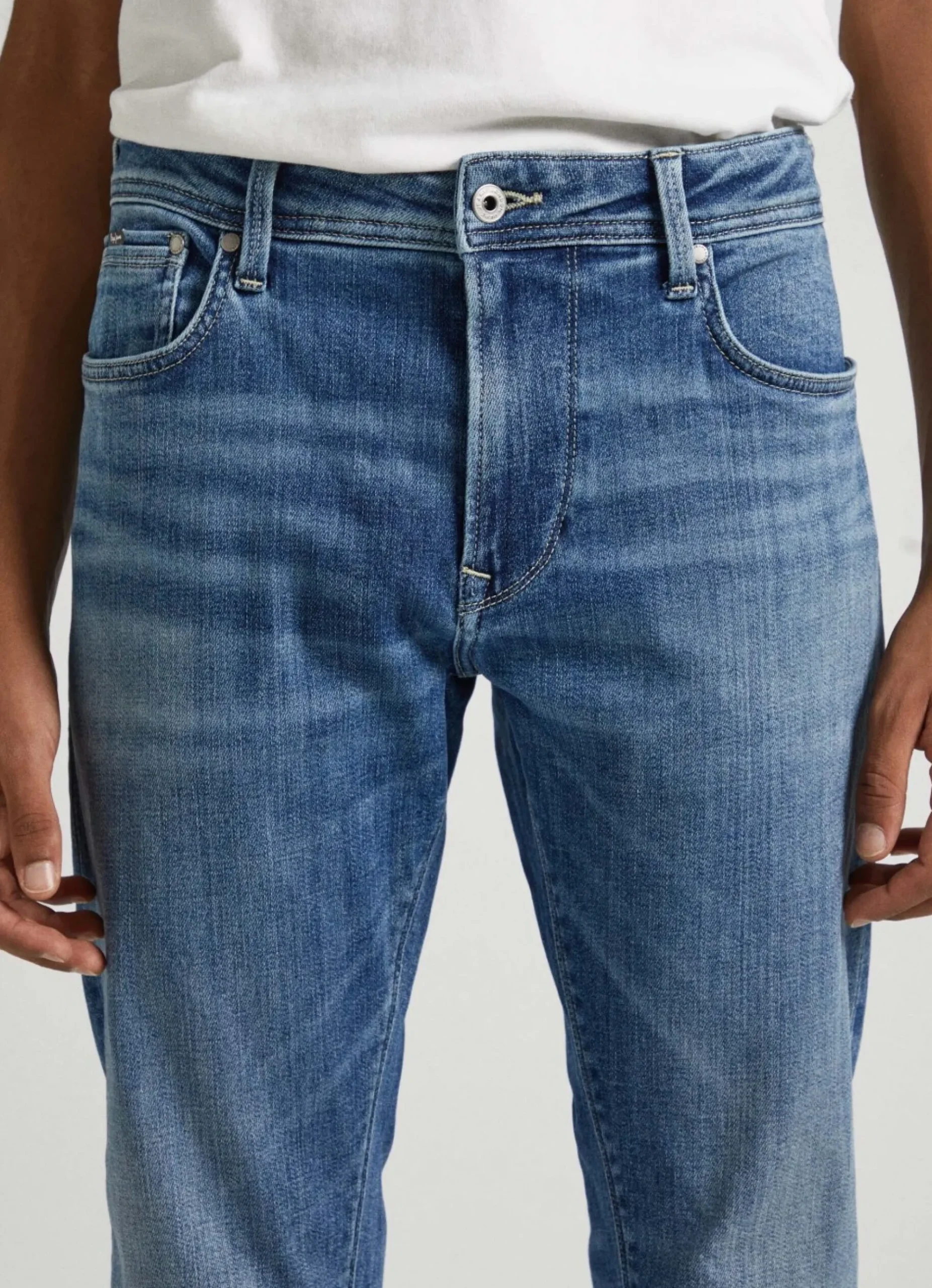 Homem Pepe Jeans Regular>Jeans Stanley Fit Mid Rise