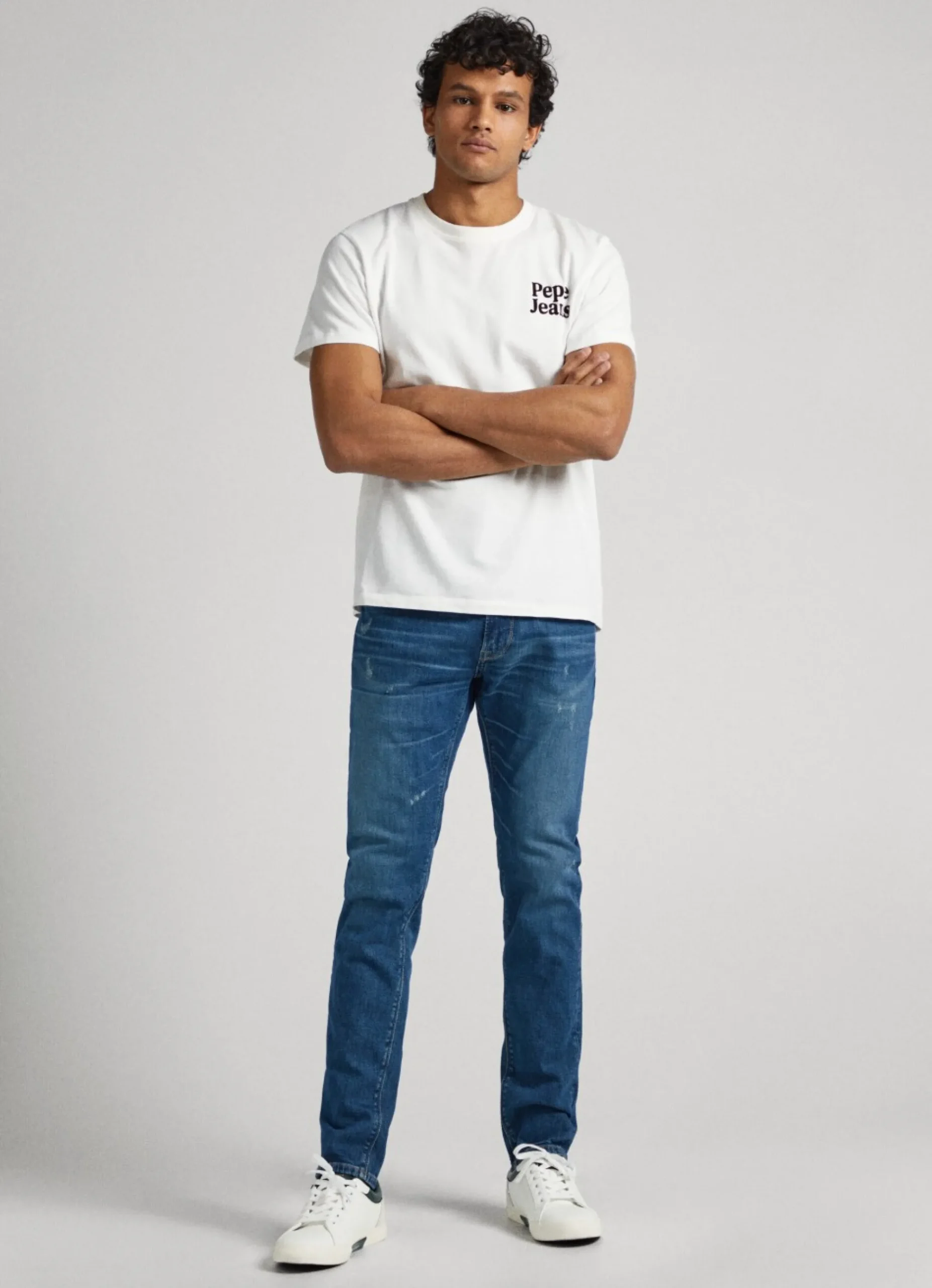 Homem Pepe Jeans Regular>Jeans Stanley Fit Mid Rise