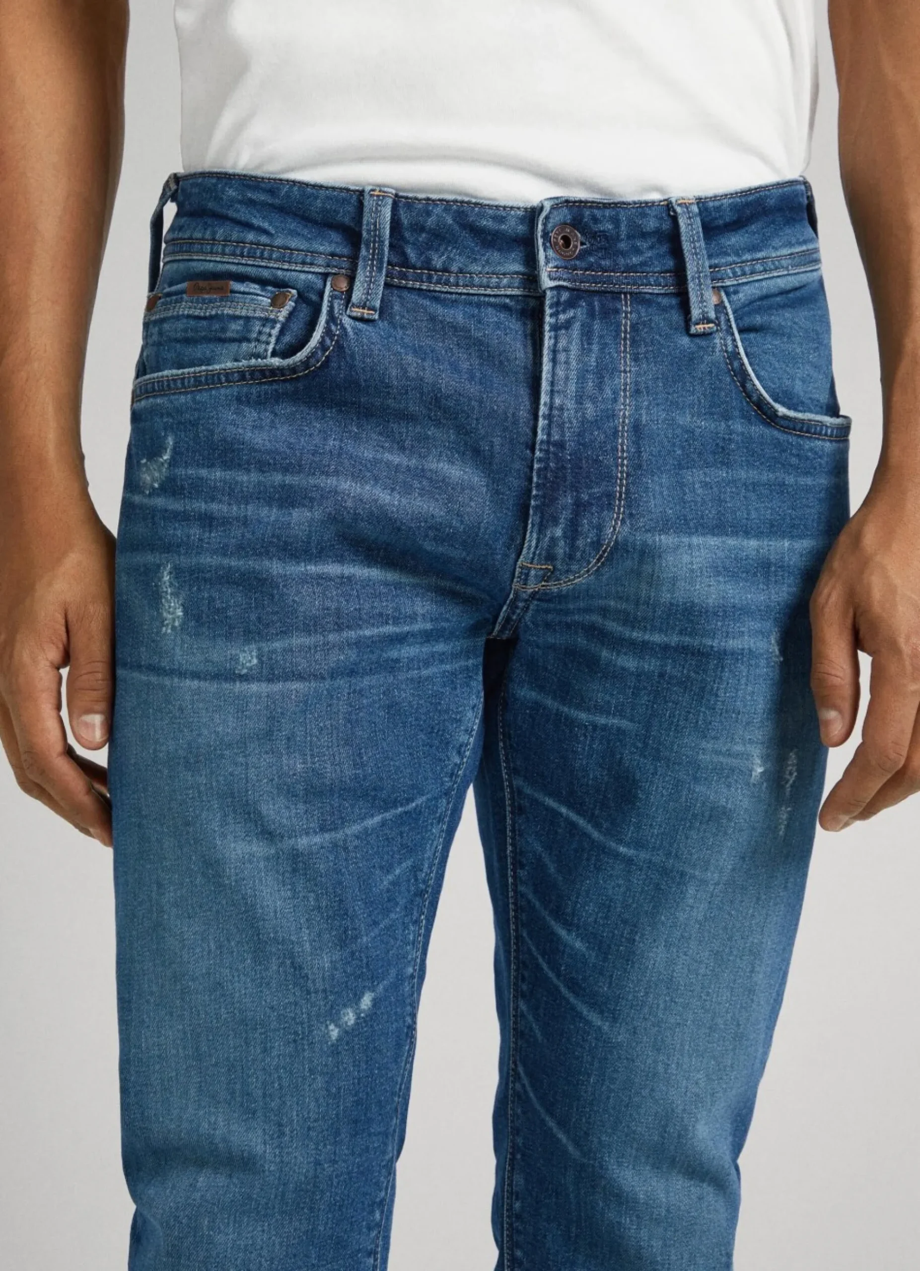 Homem Pepe Jeans Regular>Jeans Stanley Fit Mid Rise