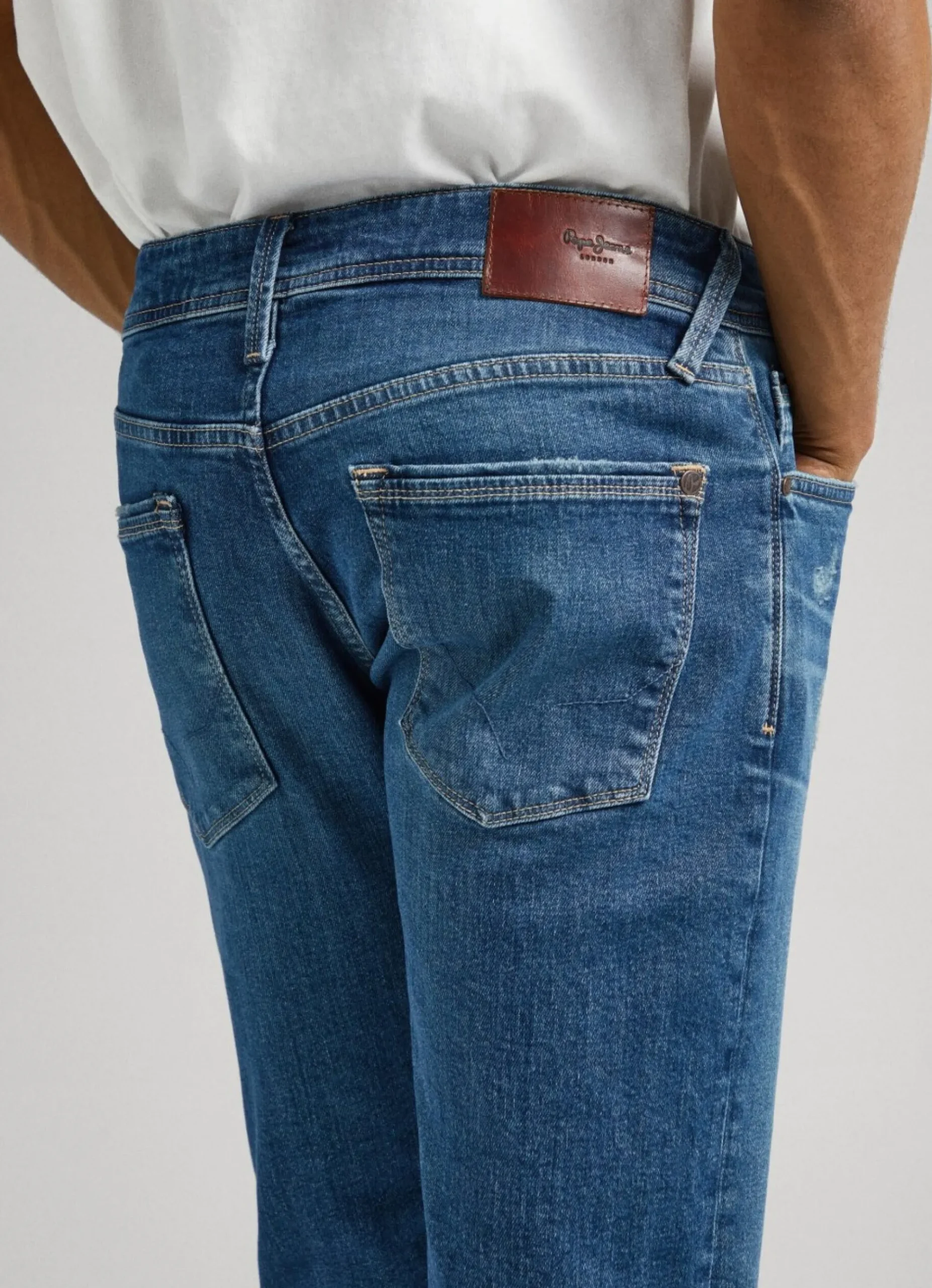 Homem Pepe Jeans Regular>Jeans Stanley Fit Mid Rise
