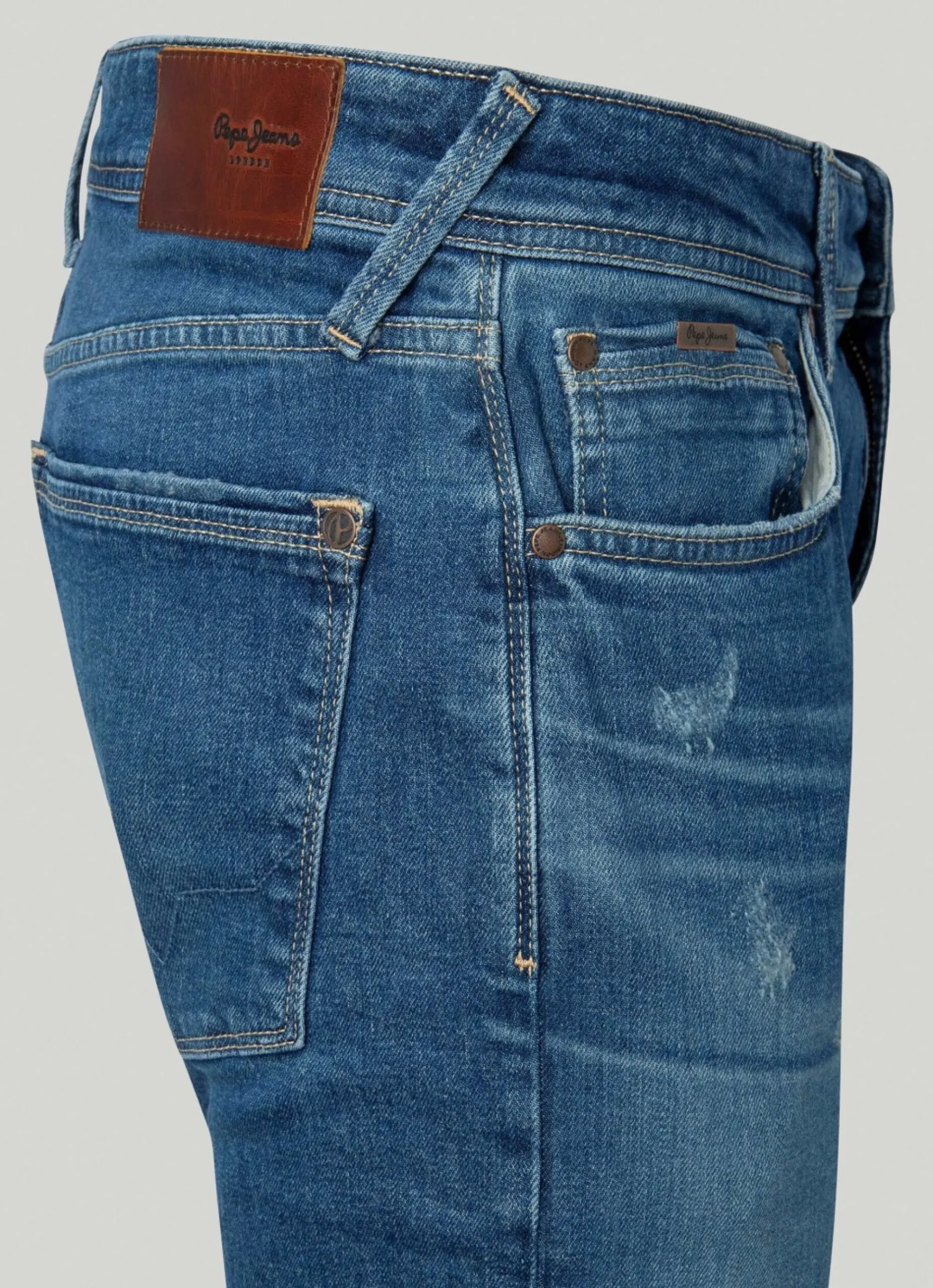 Homem Pepe Jeans Regular>Jeans Stanley Fit Mid Rise