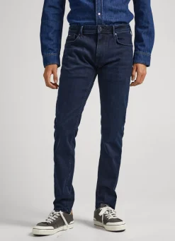 Homem Pepe Jeans Regular>Jeans Stanley Regular Fit Mid Rise