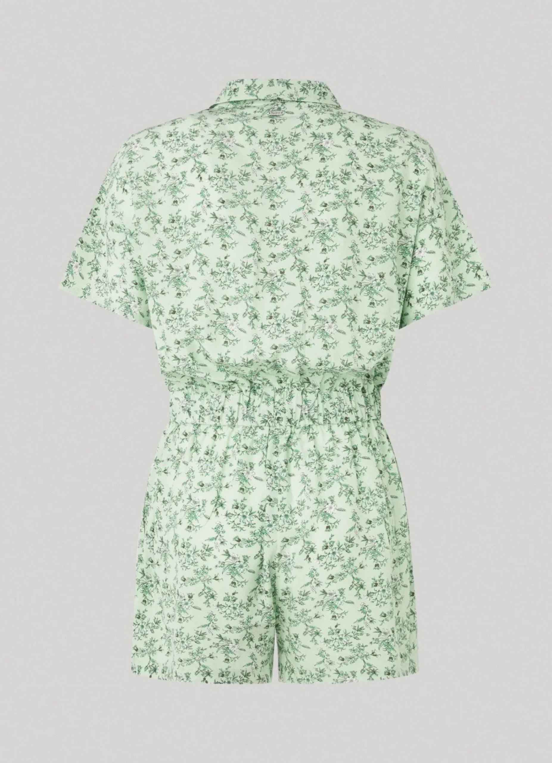 Mulher Pepe Jeans Vestidos E Macacões>Macacao Curto Com Padrao Floral