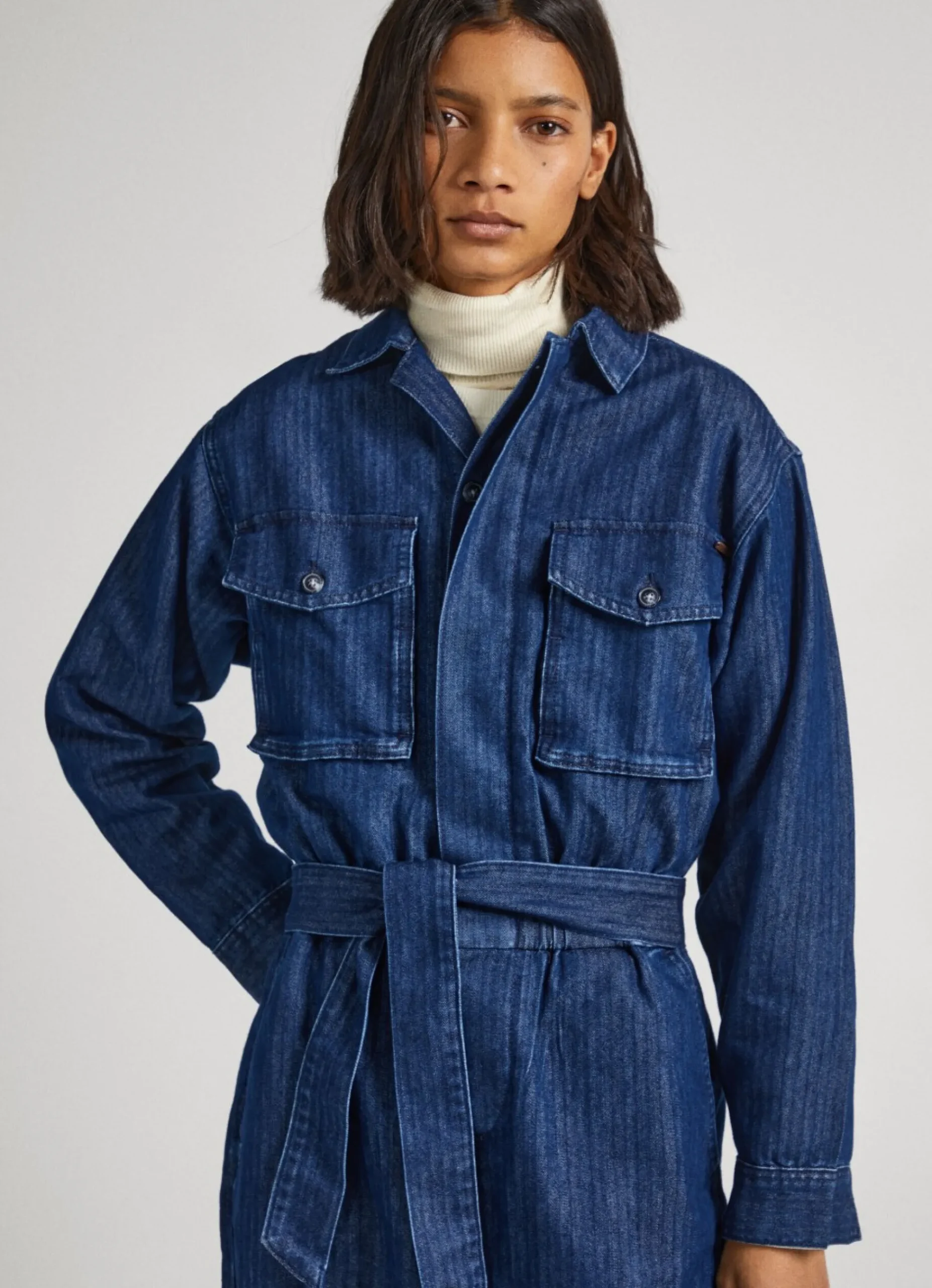 Mulher Pepe Jeans Vestidos E Macacões>Macacao Regular Fit