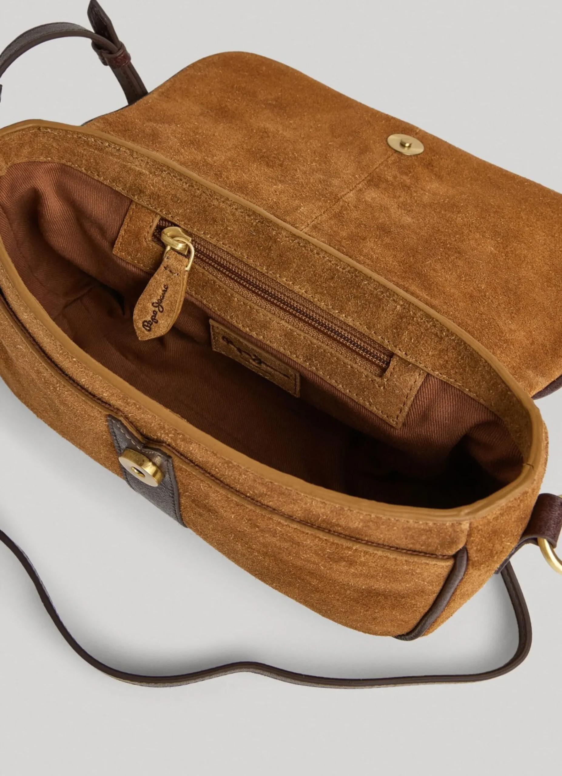 Mulher Pepe Jeans Bolsas E Mochilas>Mala A Tiracolo Em Camurca