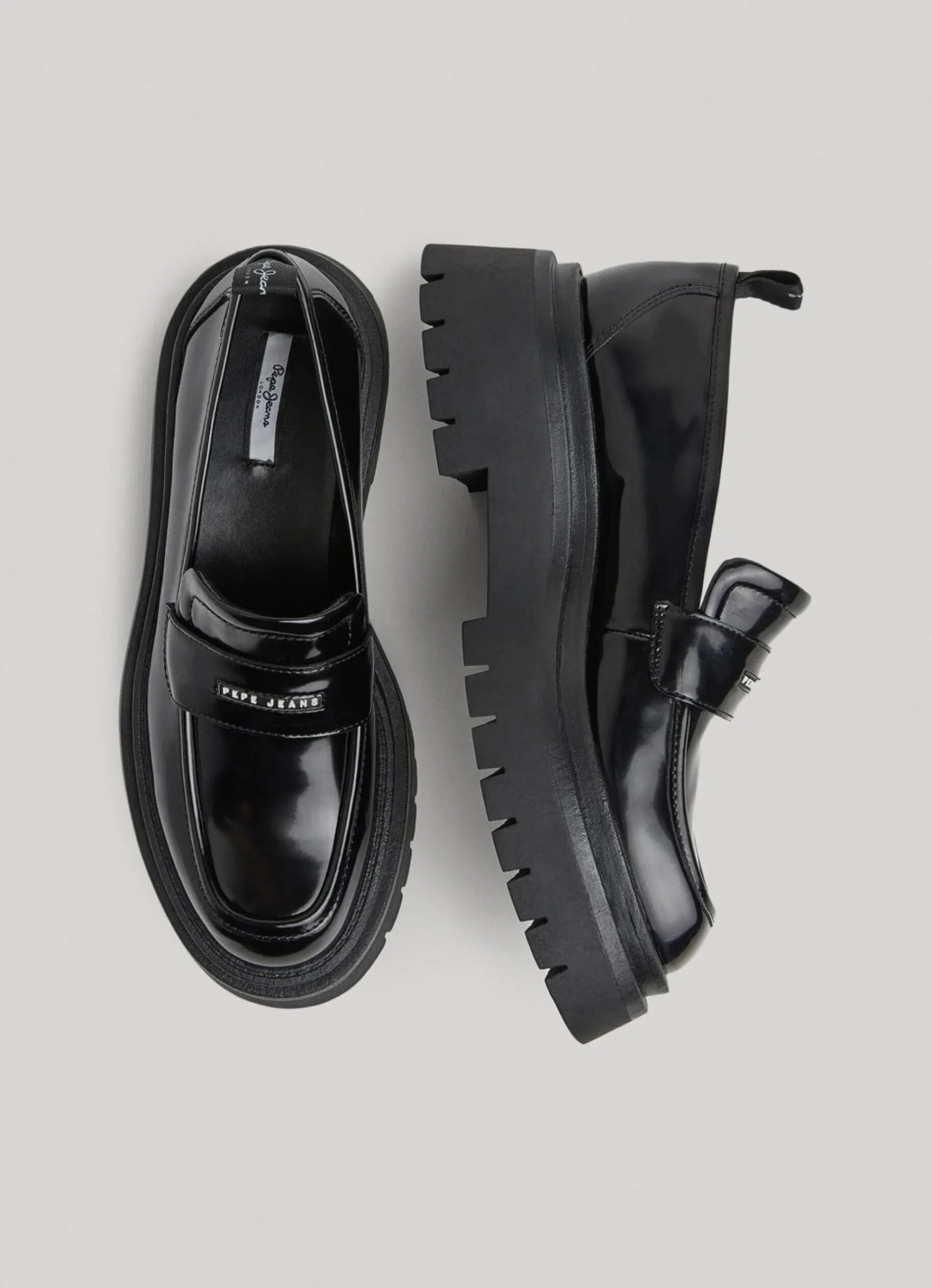 Mulher Pepe Jeans Botas E Sapatos>Mocassins Chunky Sola Entalhada