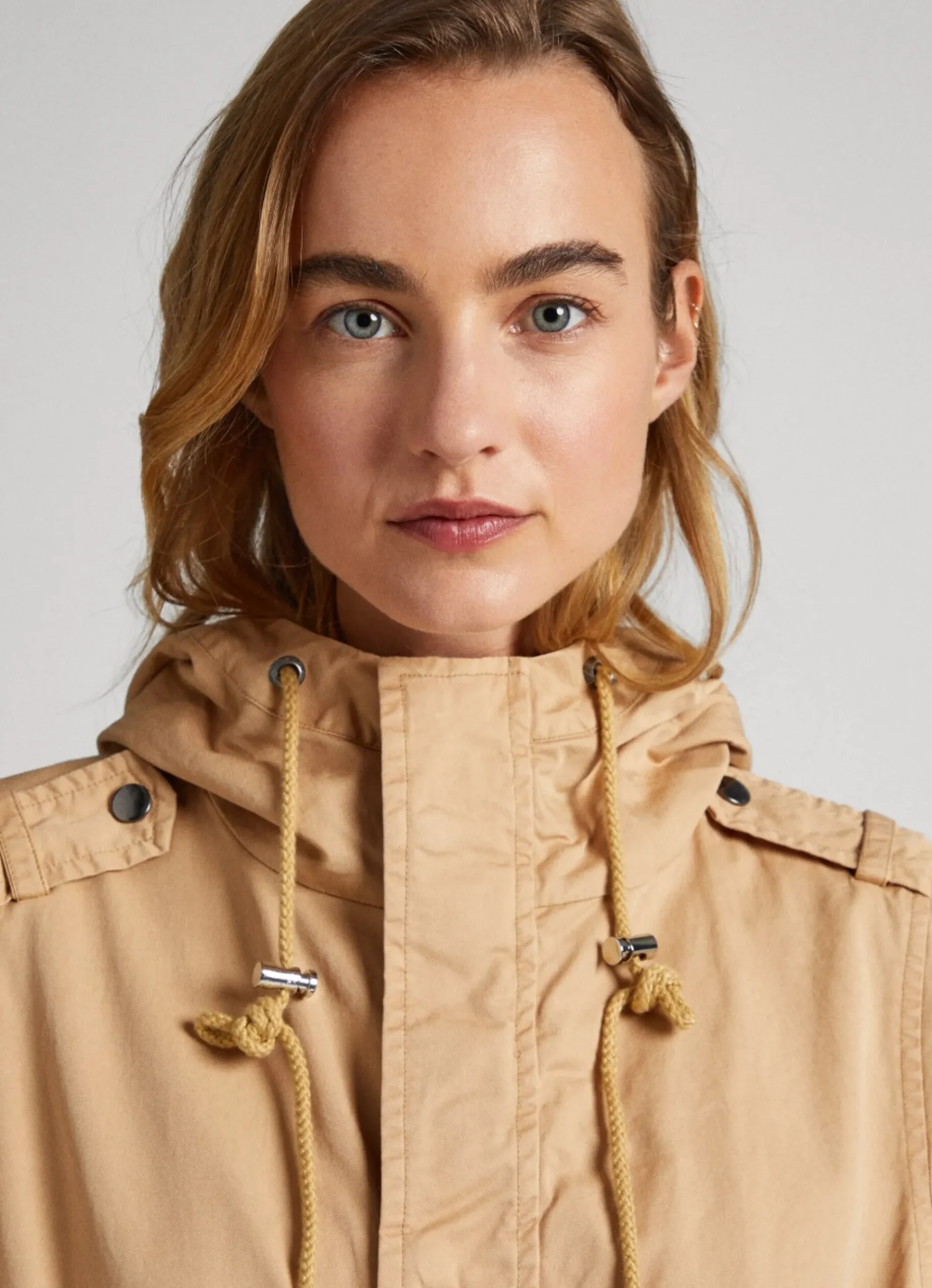 Mulher Pepe Jeans Casaco E Jaquetas>Parka De Algodao Com Capuz