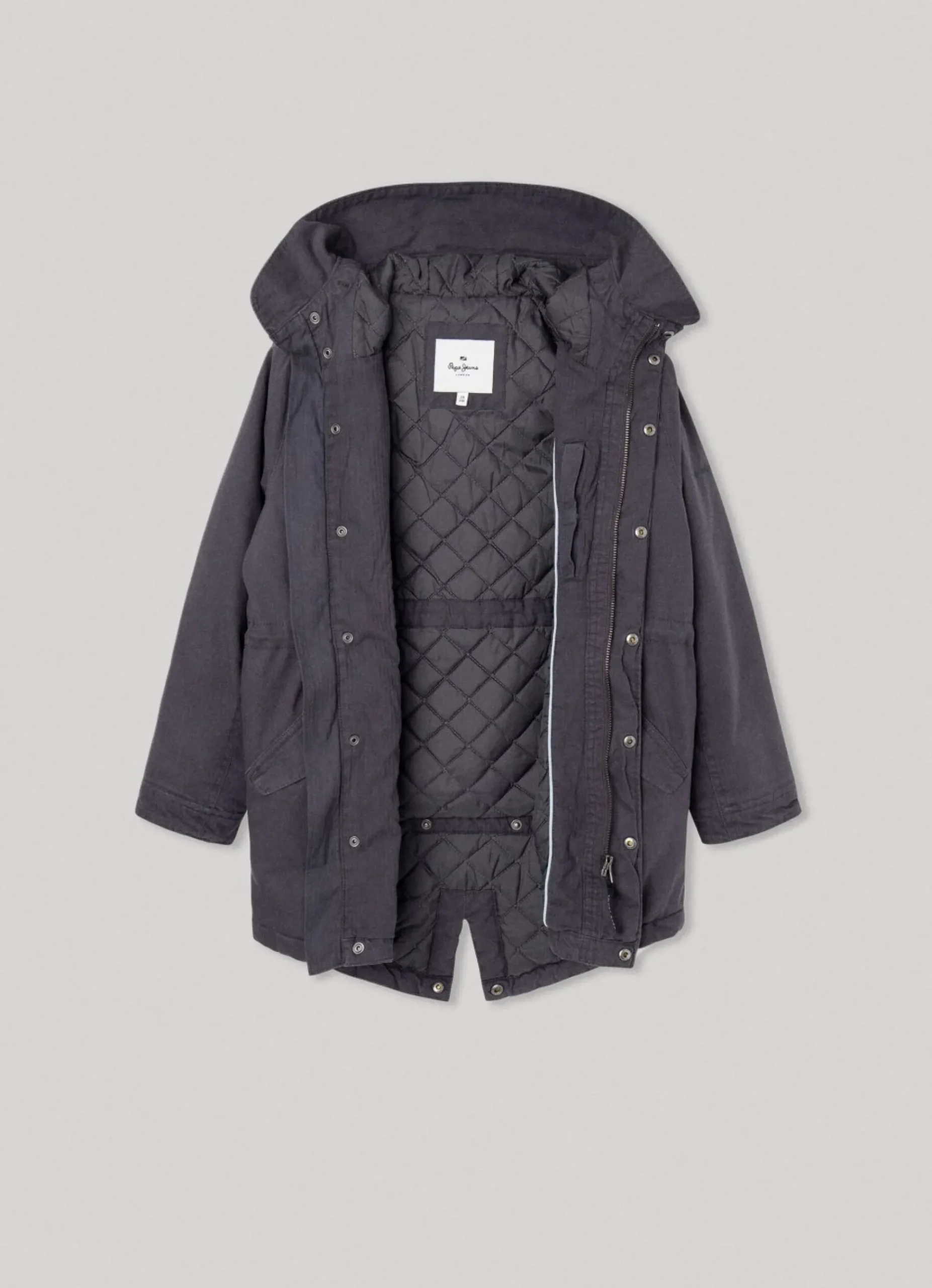 Rapaz Pepe Jeans Casaco E Jaquetas>Parka Lona De Algodao