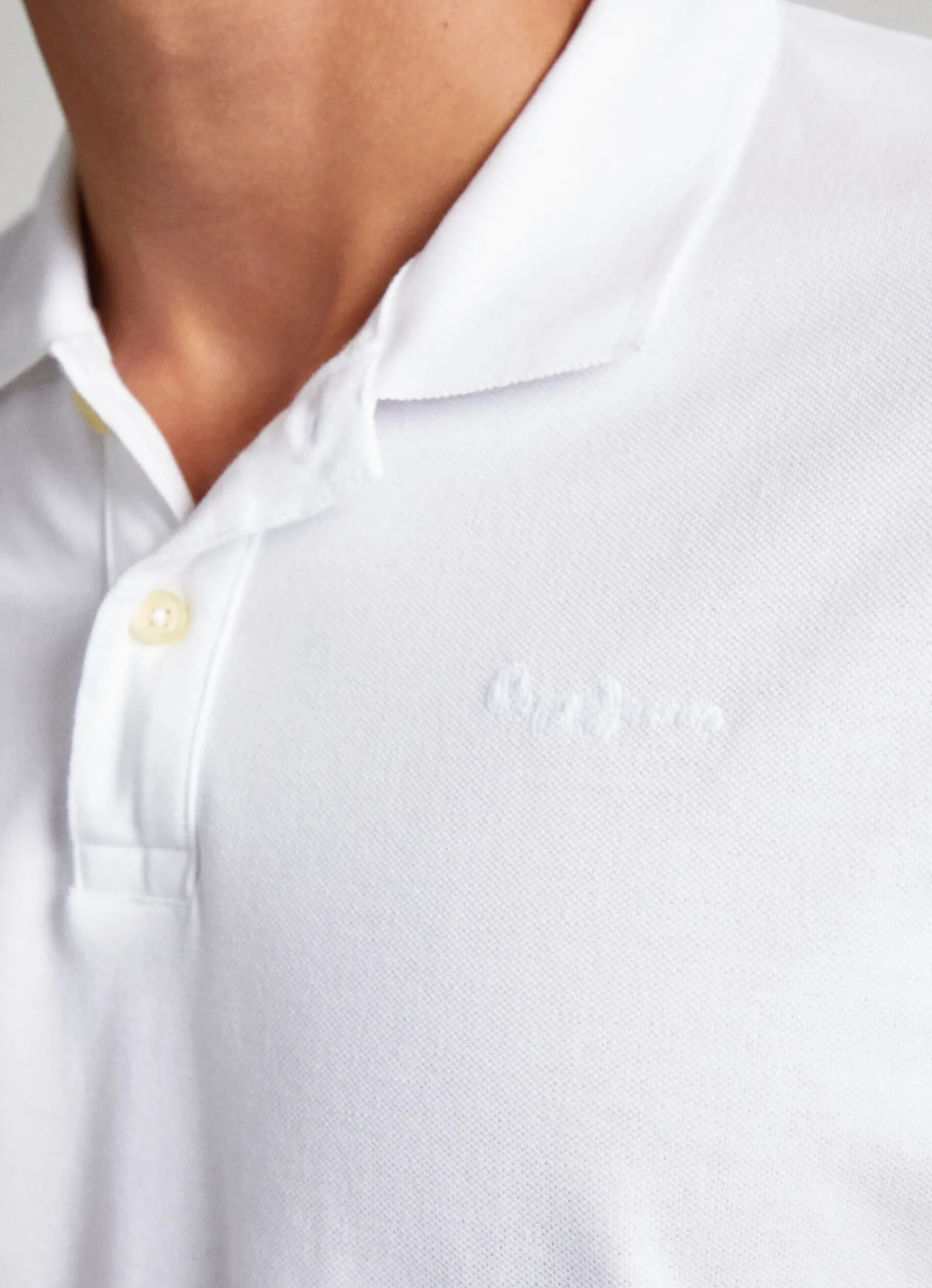 Homem Pepe Jeans Polos>Polo Algodao Piquet Com Logo