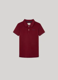 Rapaz Pepe Jeans Polos E Camisas>Polo Piquet De Algodao Logo Bordado