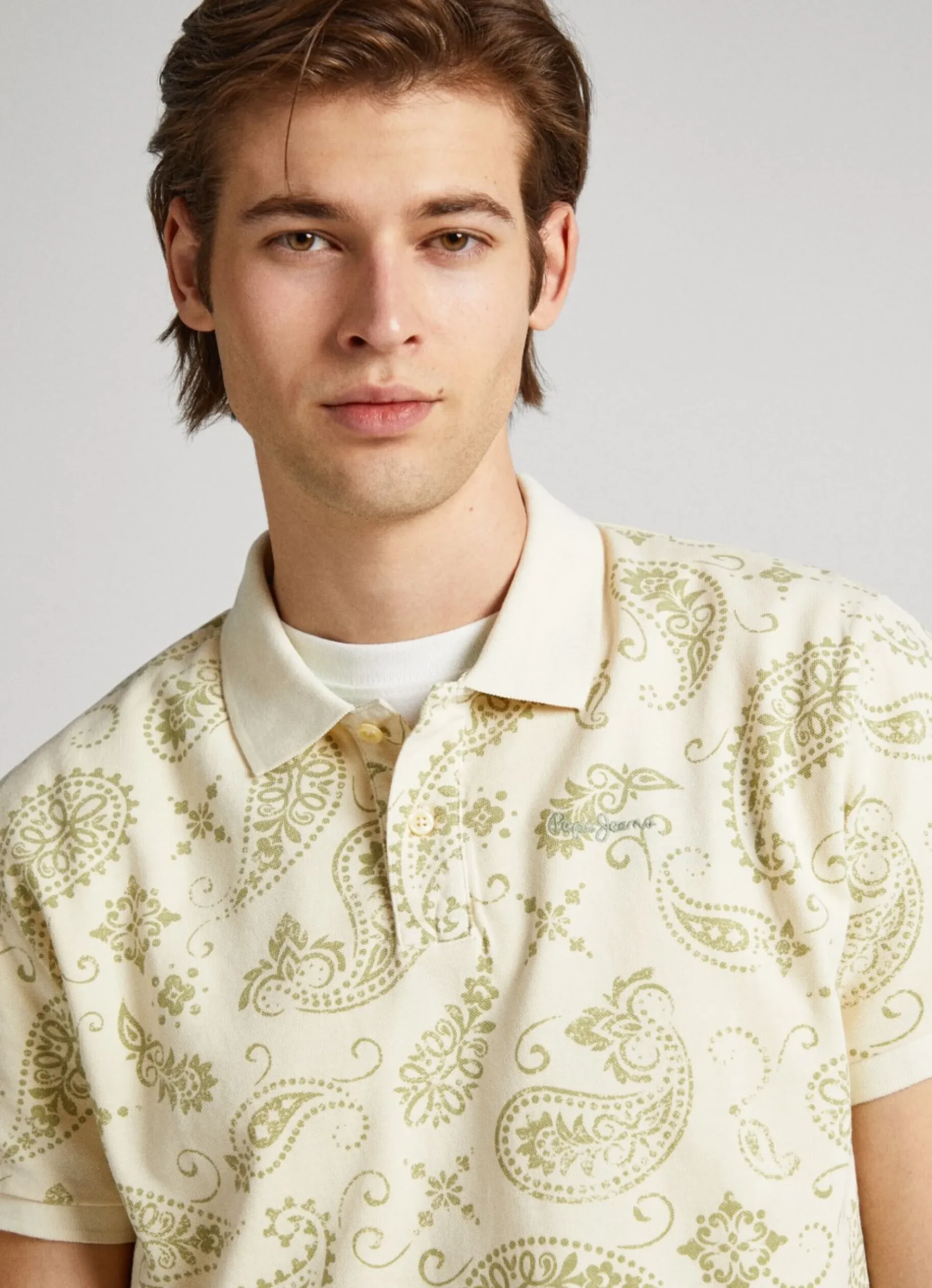 Homem Pepe Jeans Polos>Polo Piquet Estampado Paisley