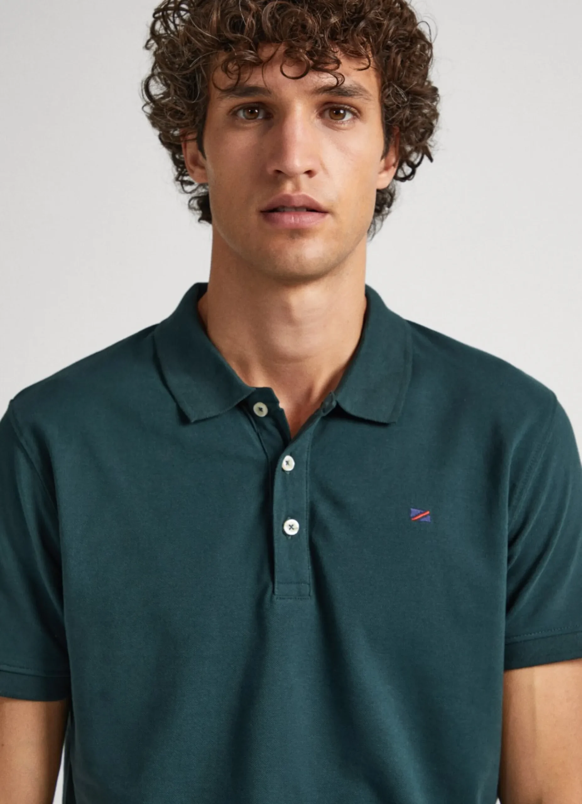 Homem Pepe Jeans Polos>Polo Piquet Logo Bandeira Bordado