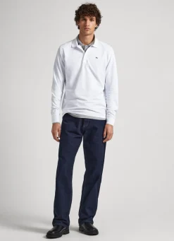 Homem Pepe Jeans Polos>Polo Piquet Logo Bandeira Bordada