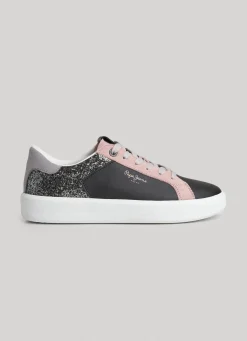 Mulher Pepe Jeans Sapatilhas>Sapatilhas Couro Dobbie Mix