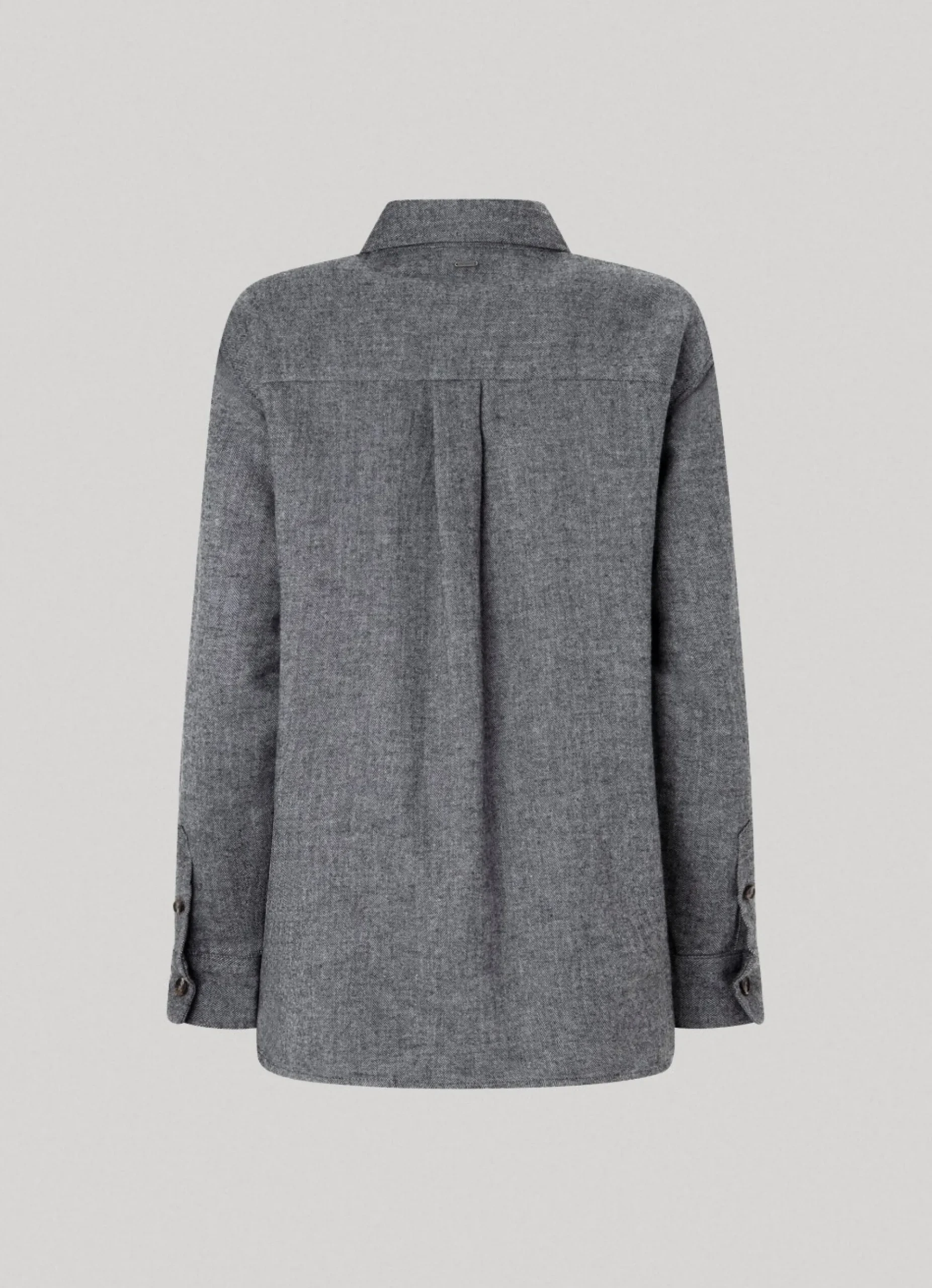 Mulher Pepe Jeans Camisas E Blusas>Sobrecamisa Algodao Espinha De Peixe