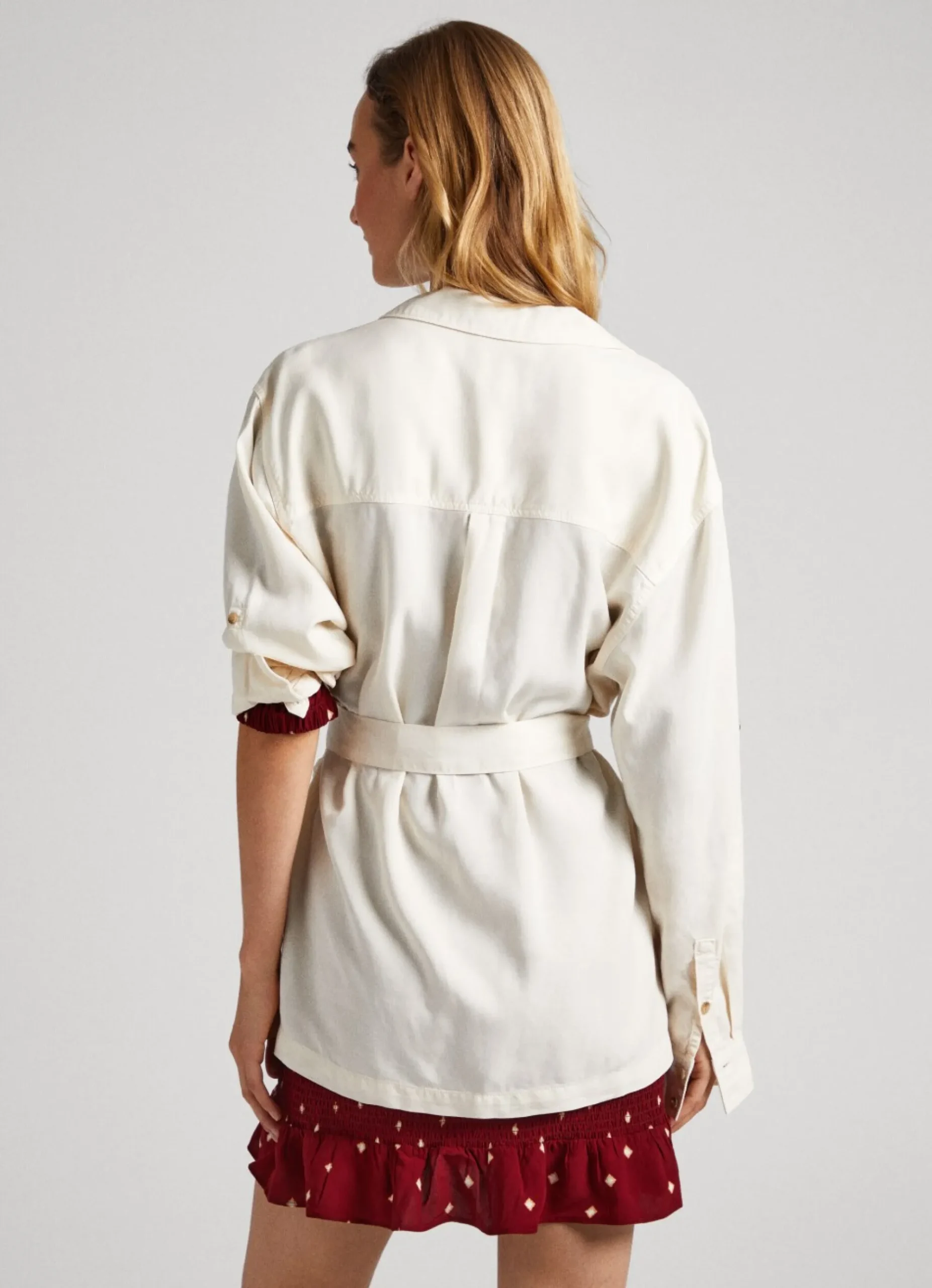 Mulher Pepe Jeans Camisas E Blusas>Sobrecamisa Comprida Relaxed Fit