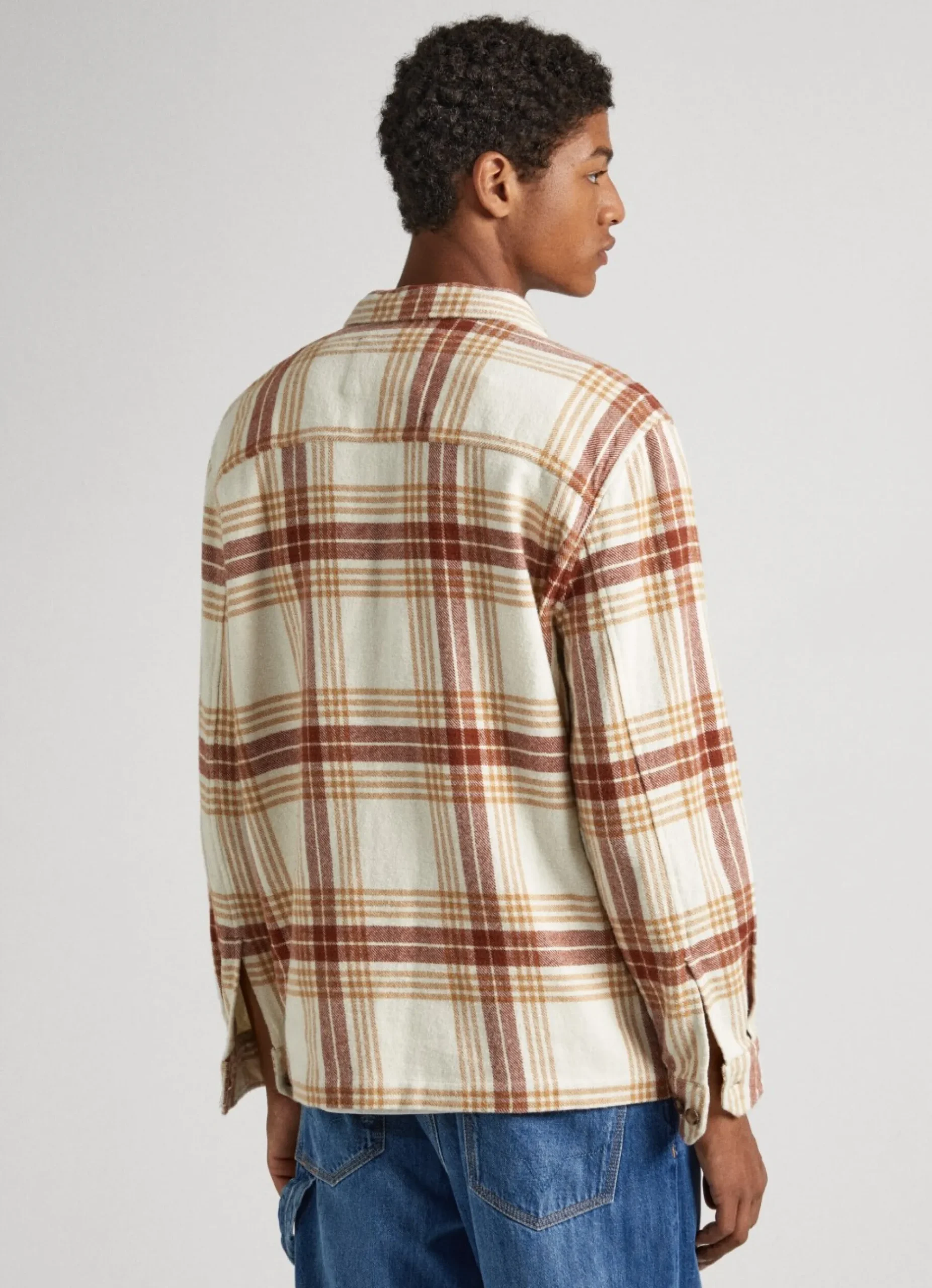 Homem Pepe Jeans Camisas>Sobrecamisa Flanela Xadrez