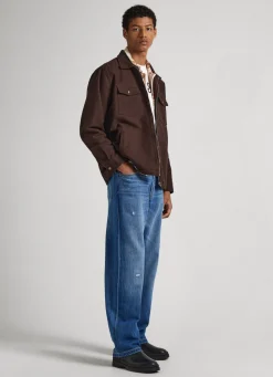 Homem Pepe Jeans Camisas>Sobrecamisa Sarja Algodao