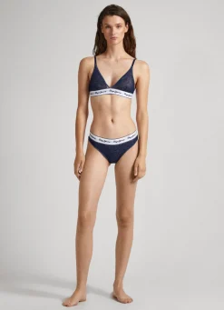 Mulher Pepe Jeans Underwear>Sutia De Malha Semi-Transparente