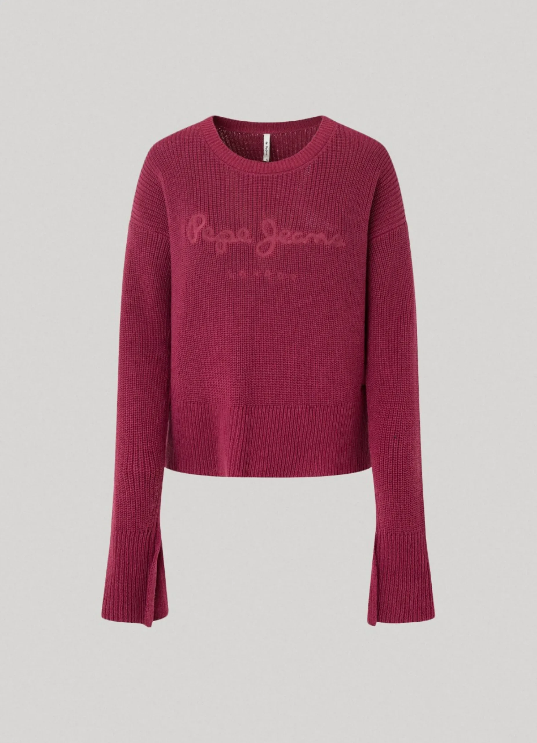 Mulher Pepe Jeans Malhas E Cardigans>Sweater Com Logo Bordado