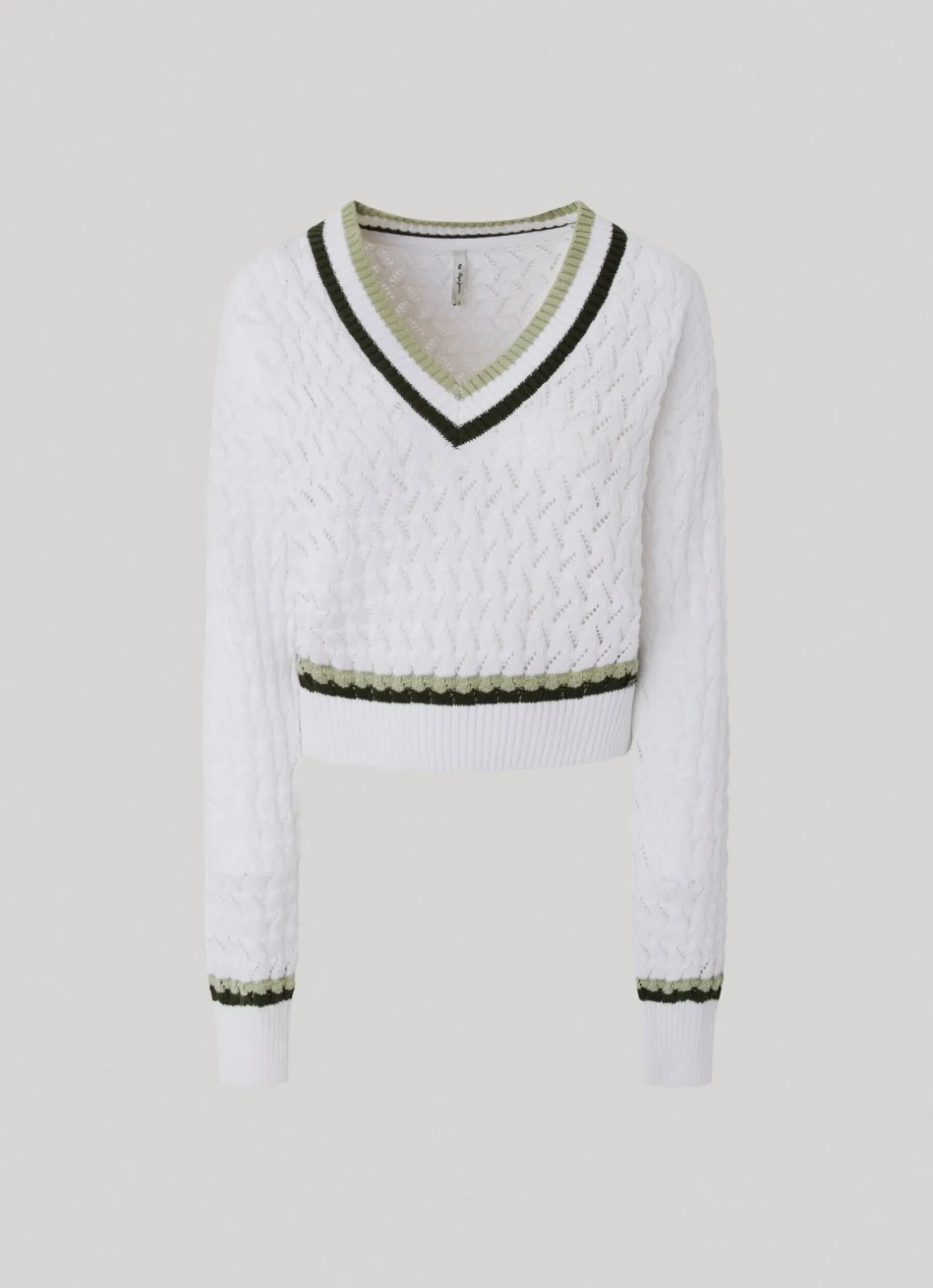 Mulher Pepe Jeans Malhas E Cardigans>Sweater Diamonds Openwork