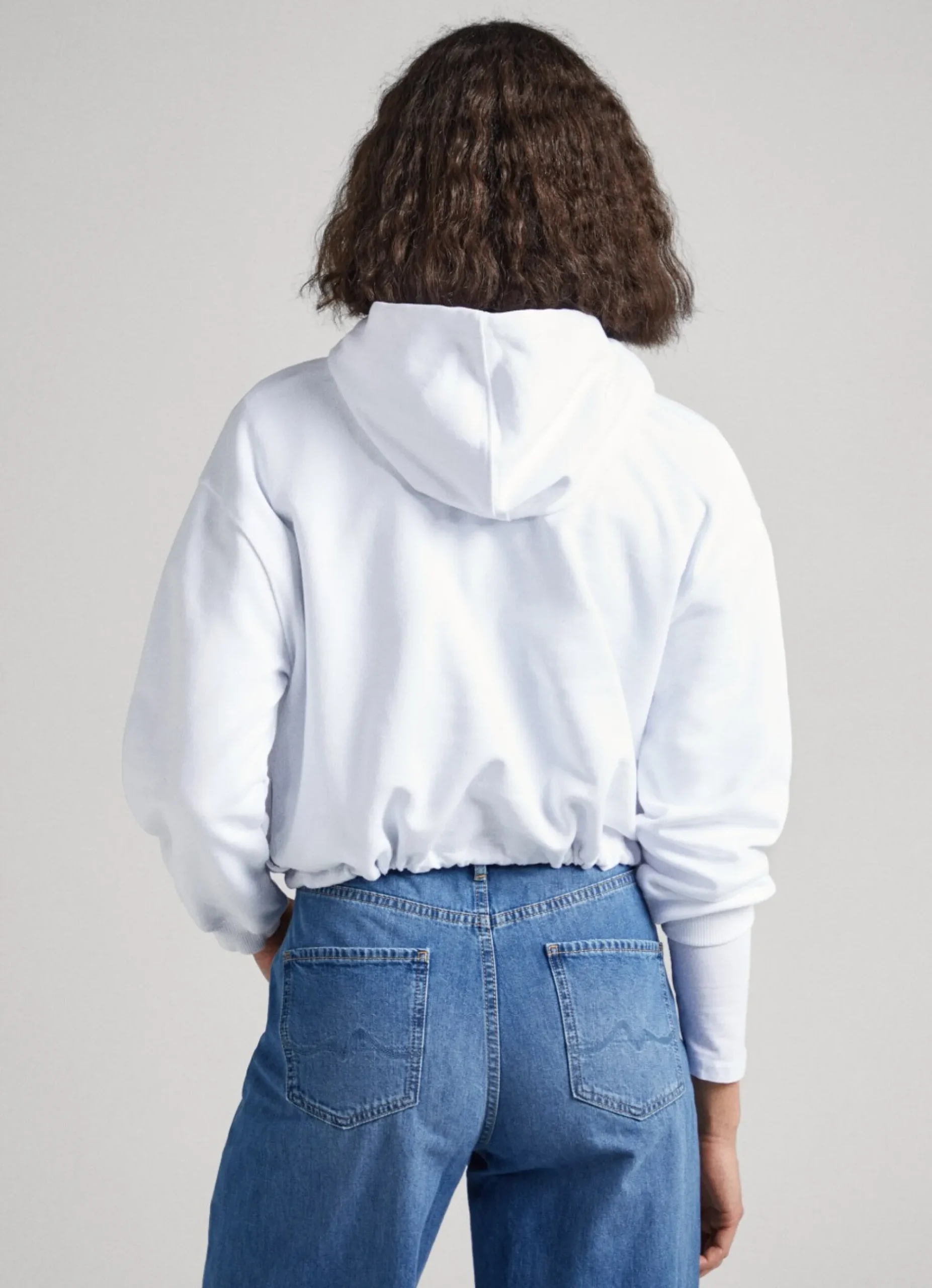 Mulher Pepe Jeans Sweatshirts>Sweatshirt Algodao Com Capuz