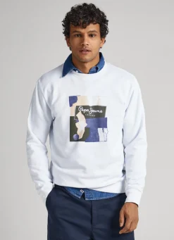 Homem Pepe Jeans Sweatshirts>Sweatshirt Algodao Gola Redonda