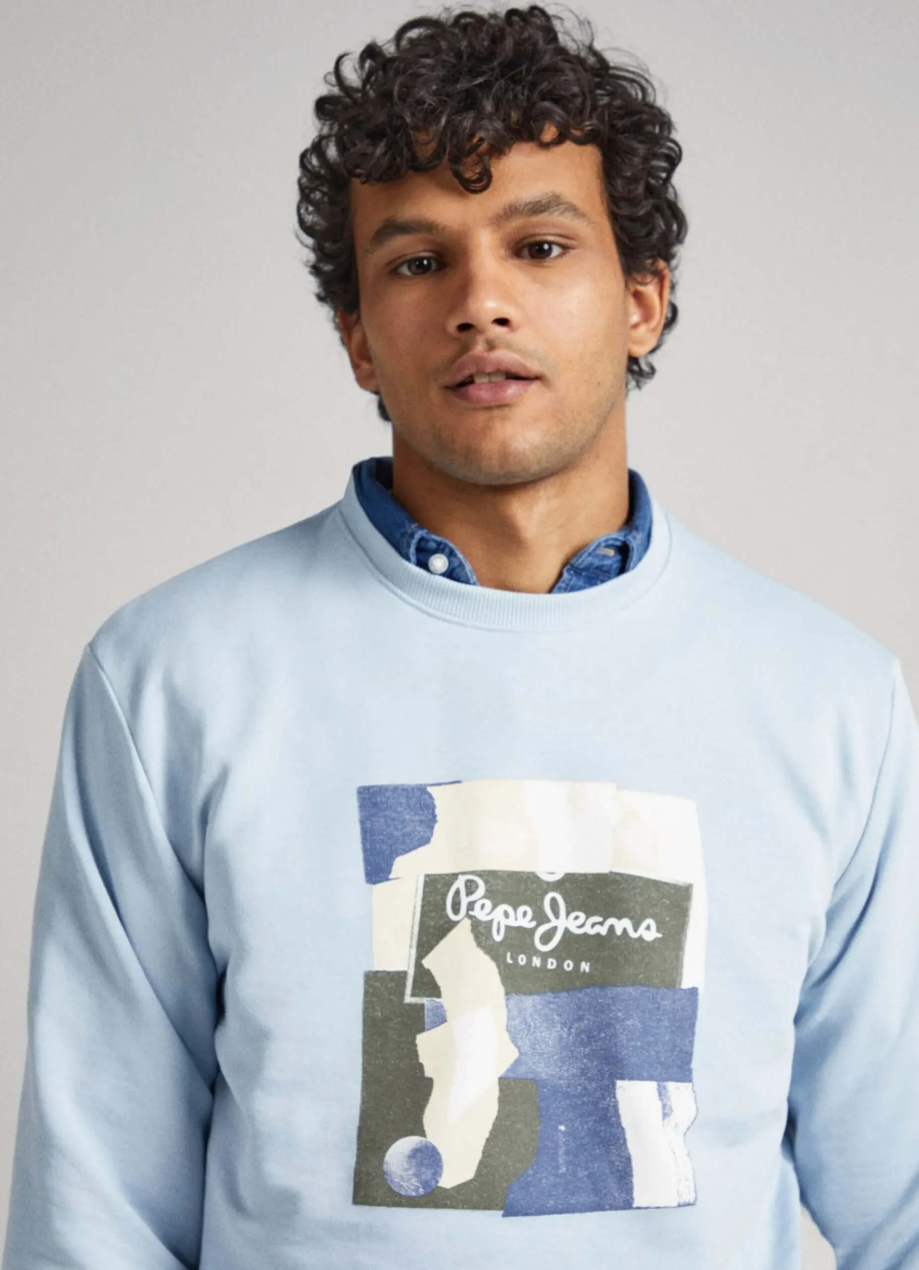Homem Pepe Jeans Sweatshirts>Sweatshirt Algodao Gola Redonda