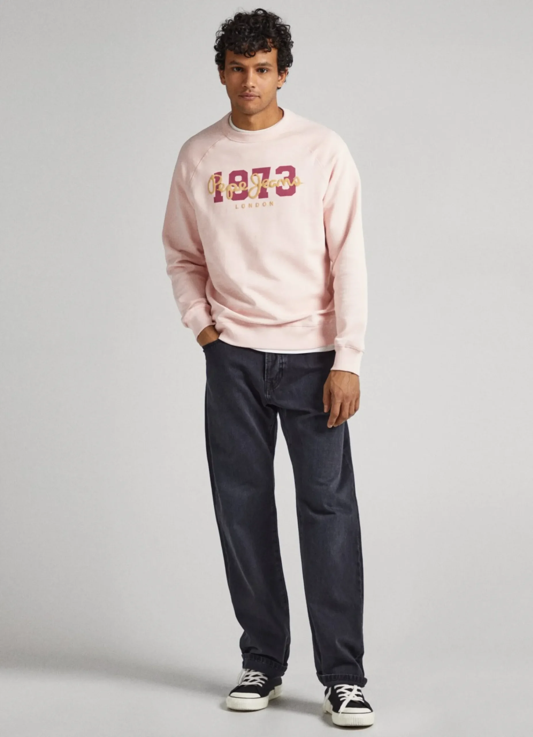 Homem Pepe Jeans Sweatshirts>Sweatshirt Algodao Logo Estampado