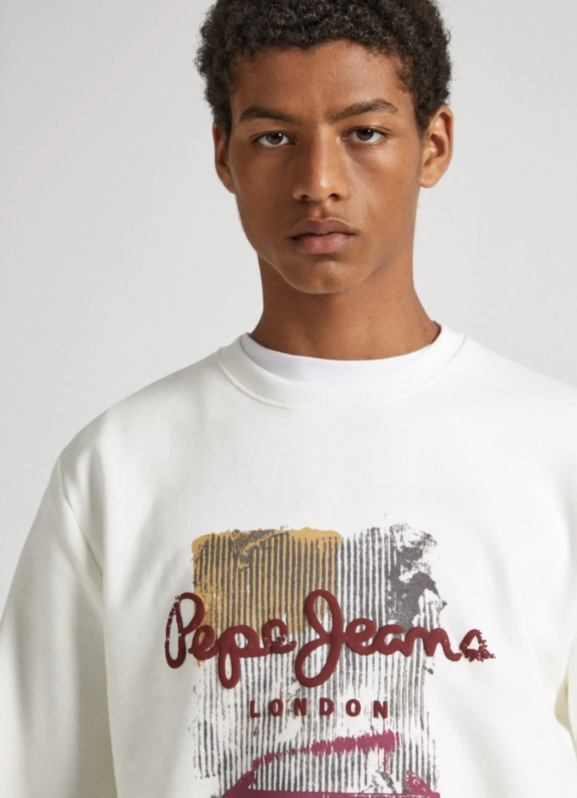 Homem Pepe Jeans Sweatshirts>Sweatshirt Algodao Logo Estampado
