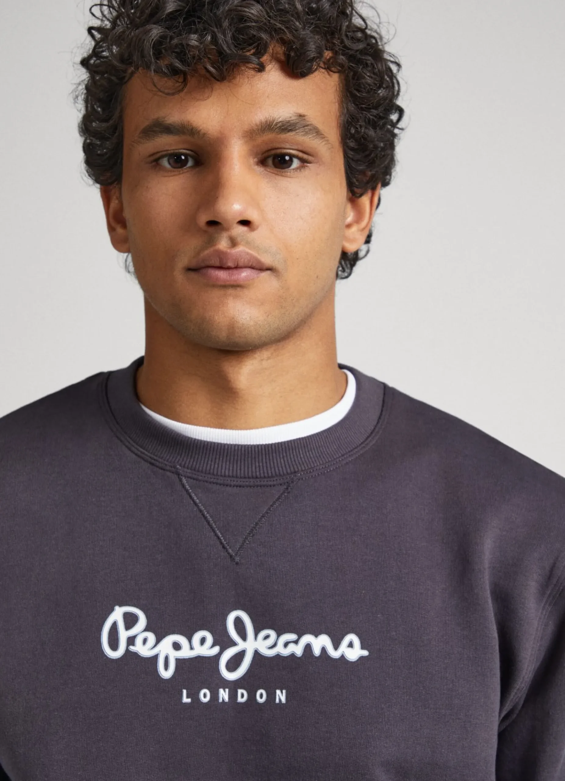 Homem Pepe Jeans Sweatshirts>Sweatshirt Algodao Logo Estampado