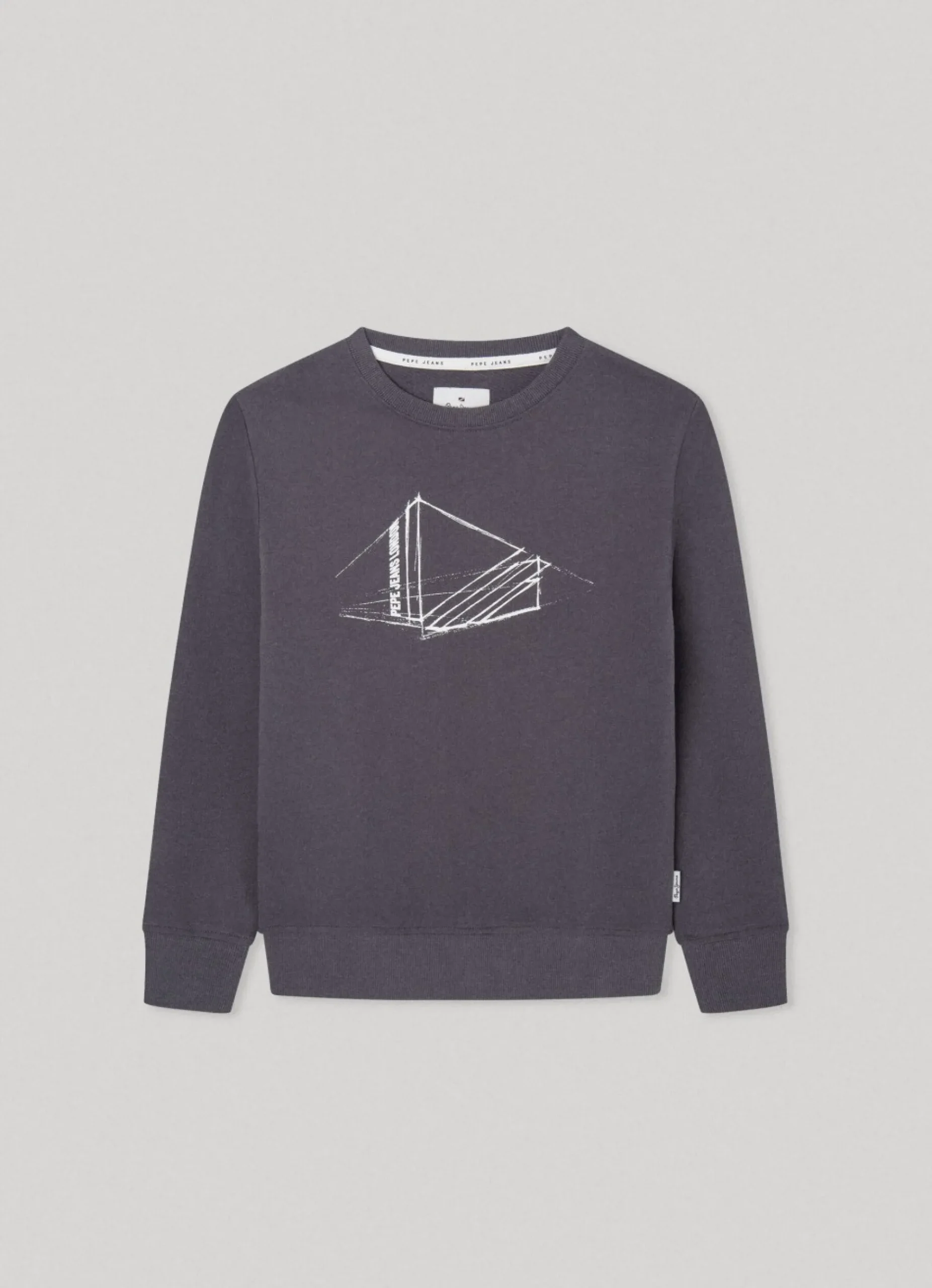 Rapaz Pepe Jeans Sweatshirts E Malhas>Sweatshirt Algodao Logo Estampado