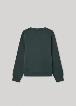 Rapariga Pepe Jeans Sweatshirts E Malhas>Sweatshirt Algodao Logo Estampado