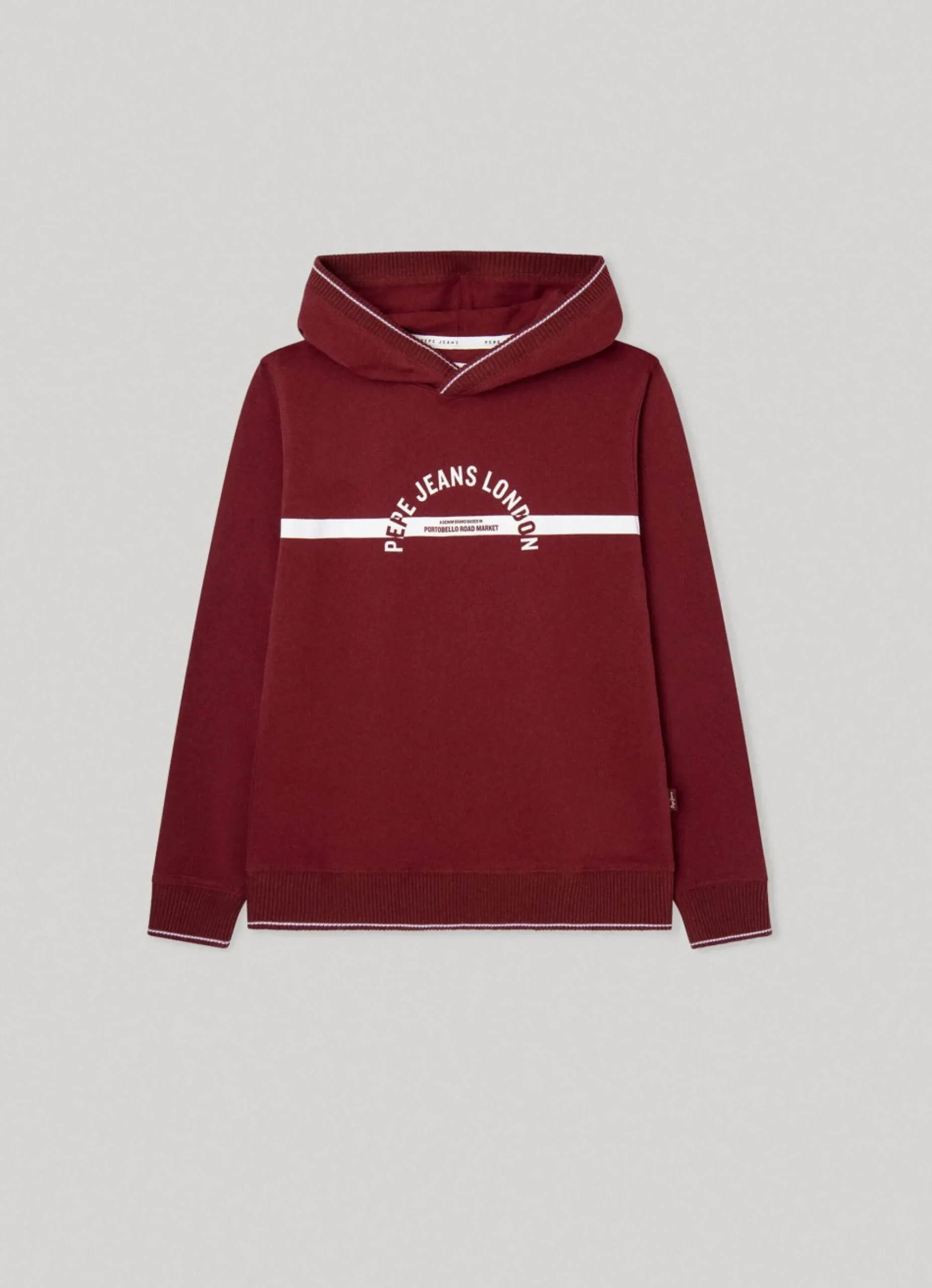 Rapaz Pepe Jeans Sweatshirts E Malhas>Sweatshirt Algodao Piquet Capuz