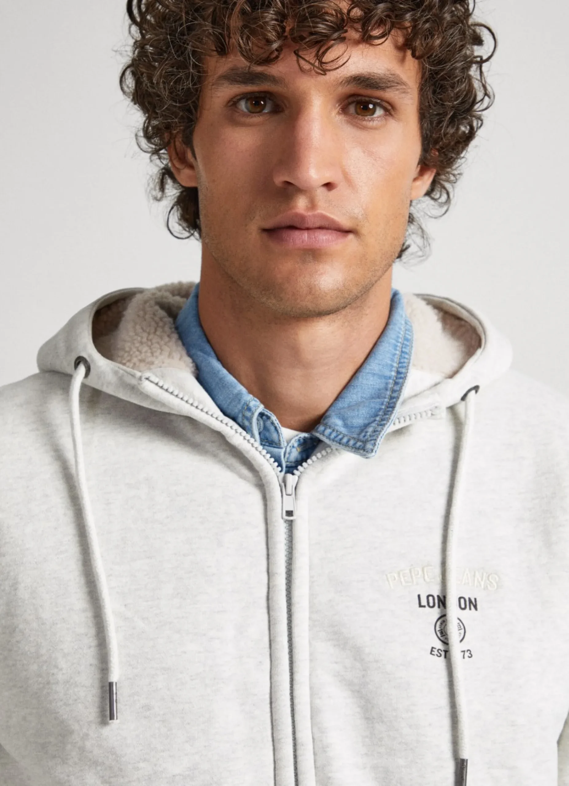 Homem Pepe Jeans Sweatshirts>Sweatshirt Com Capuz Borrego