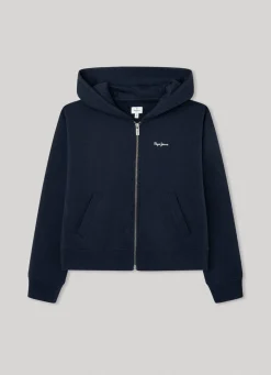 Rapariga Pepe Jeans Sweatshirts E Malhas>Sweatshirt Com Fecho De Correr