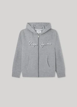 Rapaz Pepe Jeans Sweatshirts E Malhas>Sweatshirt Com Fecho De Correr