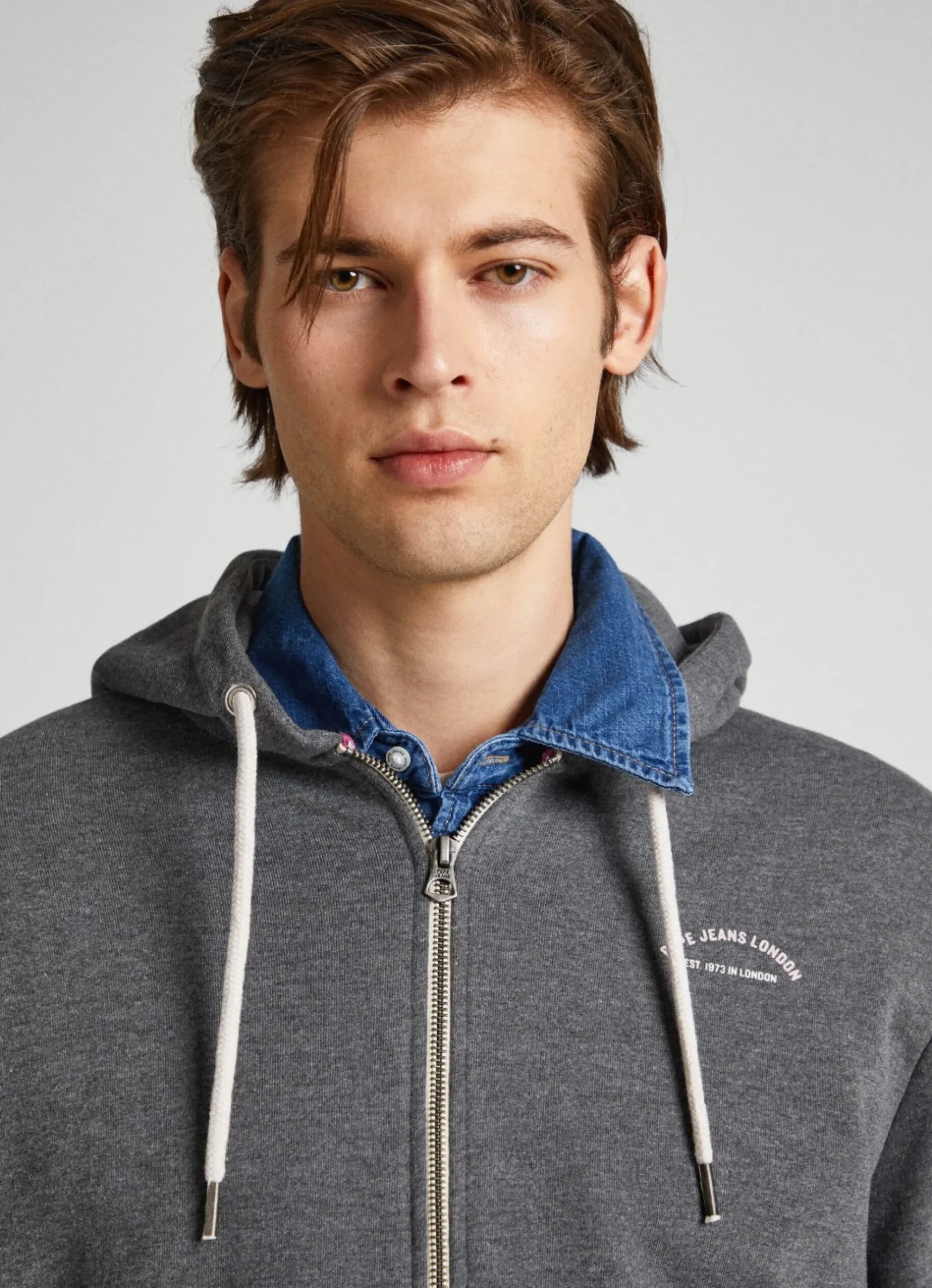 Homem Pepe Jeans Sweatshirts>Sweatshirt Com Fecho De Correr