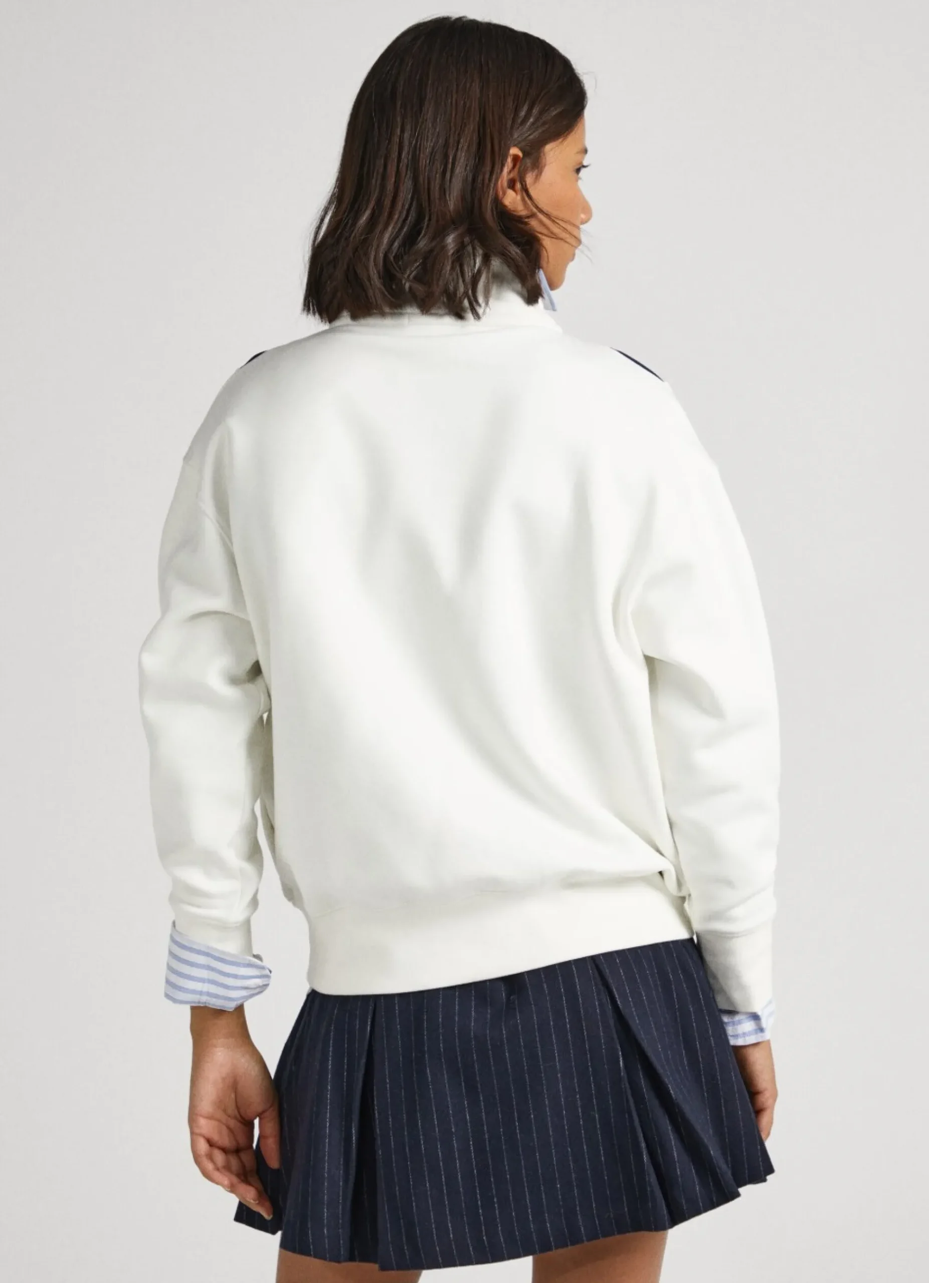 Mulher Pepe Jeans Sweatshirts>Sweatshirt Com Meio Fecho