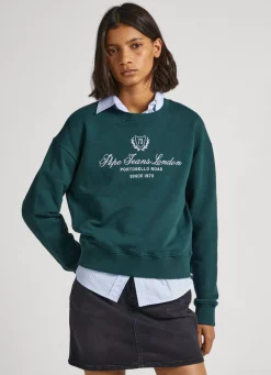 Mulher Pepe Jeans Sweatshirts>Sweatshirt Logo Estampado