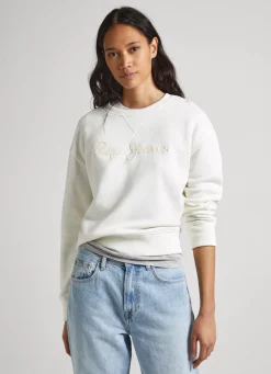 Mulher Pepe Jeans Sweatshirts>Sweatshirt Logo Estampado