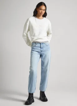 Mulher Pepe Jeans Sweatshirts>Sweatshirt Logo Estampado