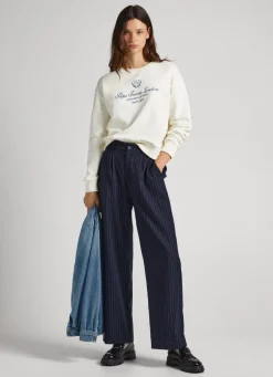 Mulher Pepe Jeans Sweatshirts>Sweatshirt Logo Estampado