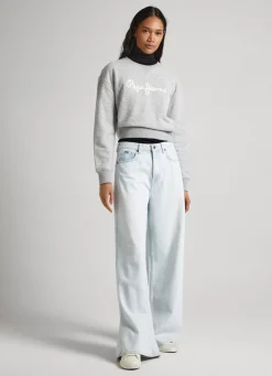Mulher Pepe Jeans Sweatshirts>Sweatshirt Logo Estampado