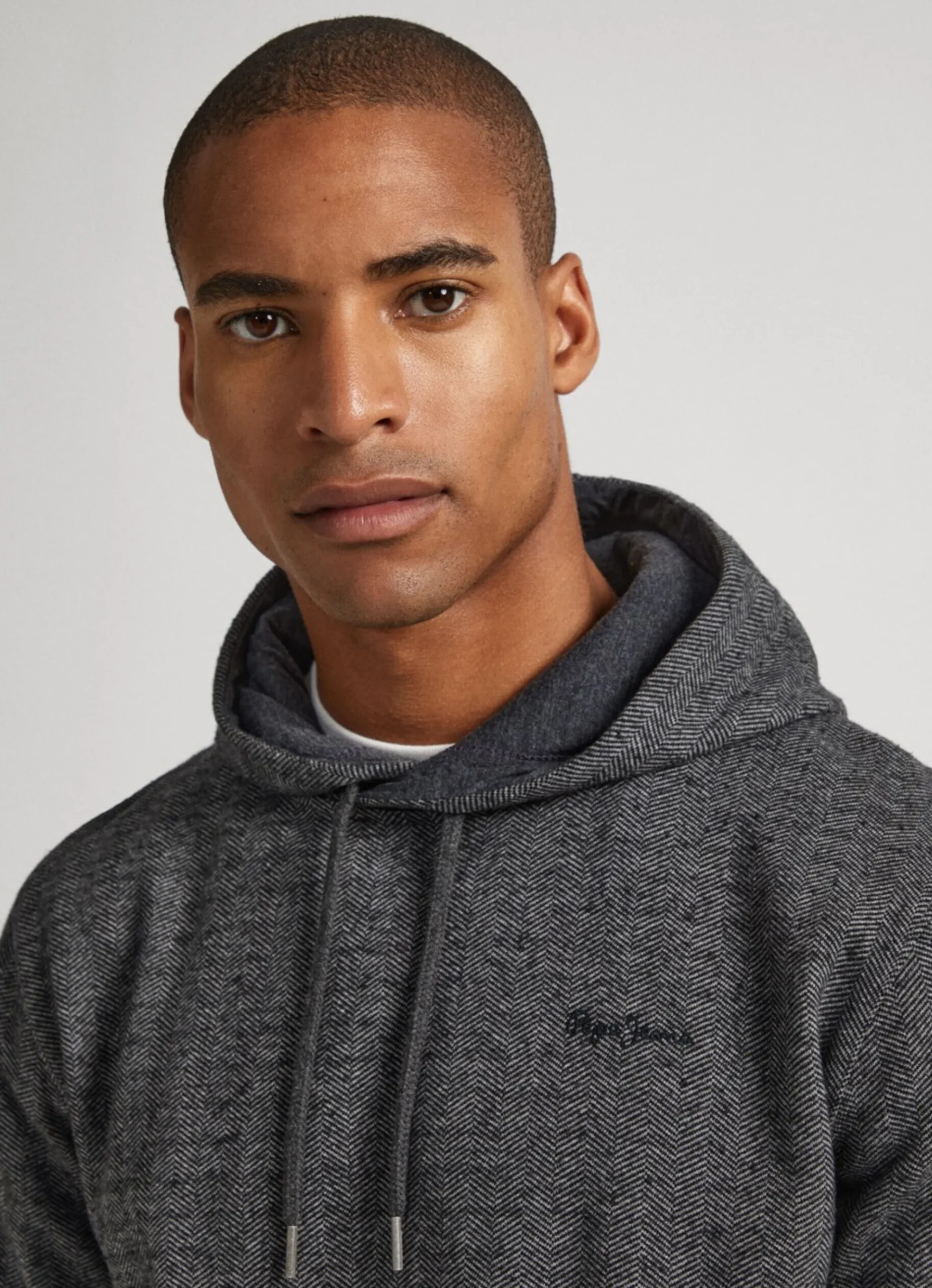 Homem Pepe Jeans Sweatshirts>Sweatshirt Tecido Espinha De Peixe