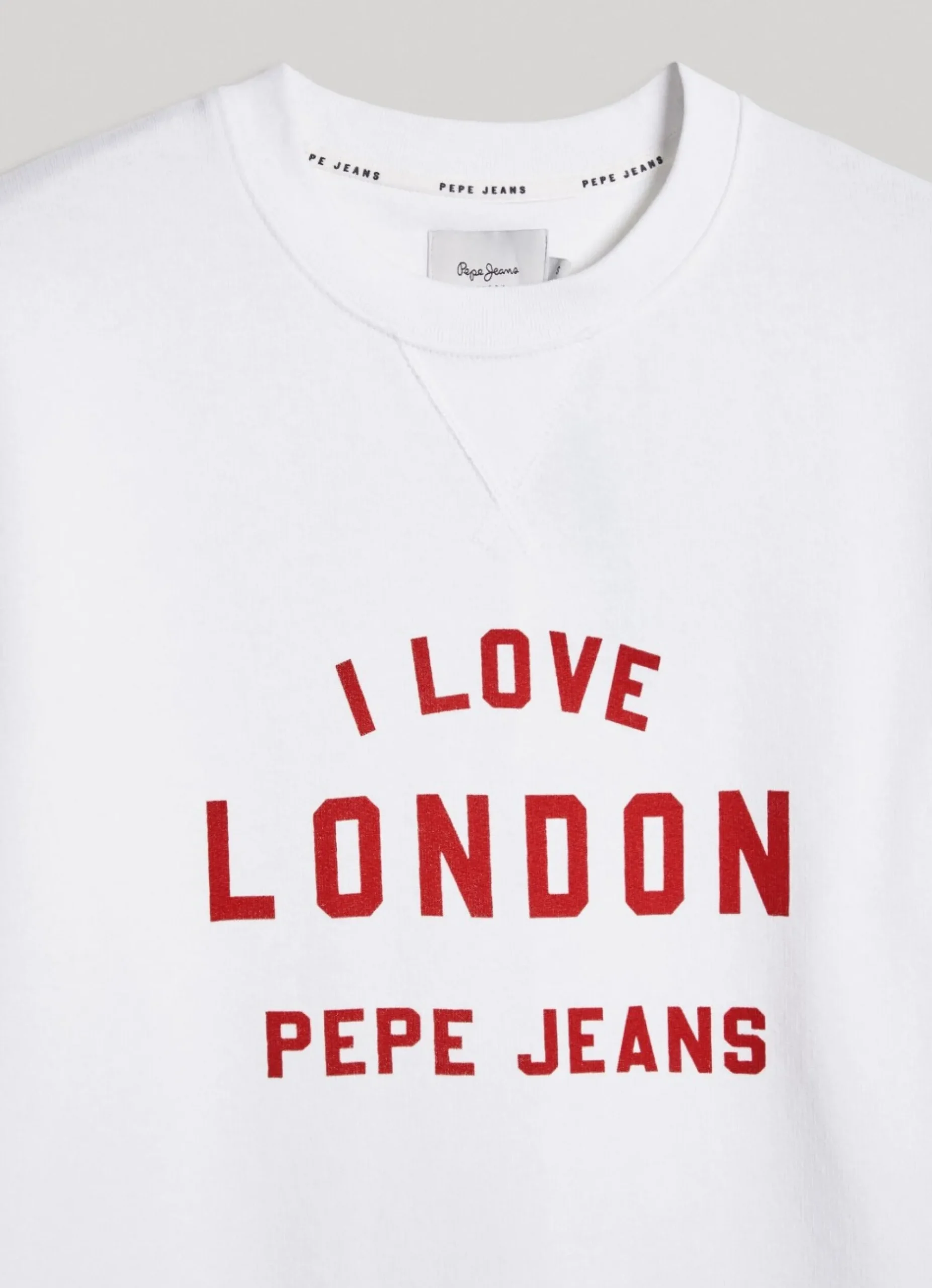 Homem Pepe Jeans Sweatshirts>Sweatshirt Unisexo Gola Redonda Estampada