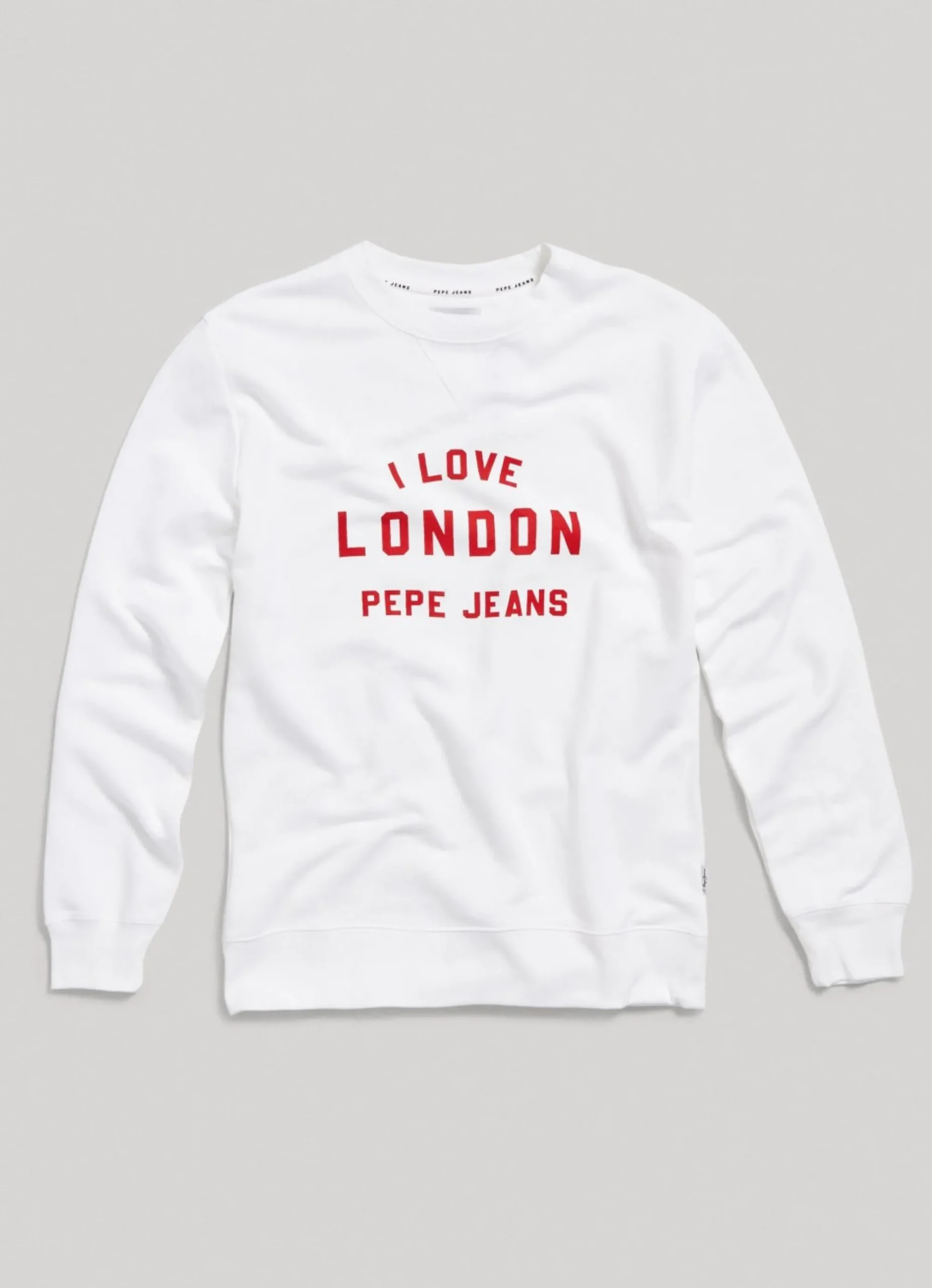 Homem Pepe Jeans Sweatshirts>Sweatshirt Unisexo Gola Redonda Estampada