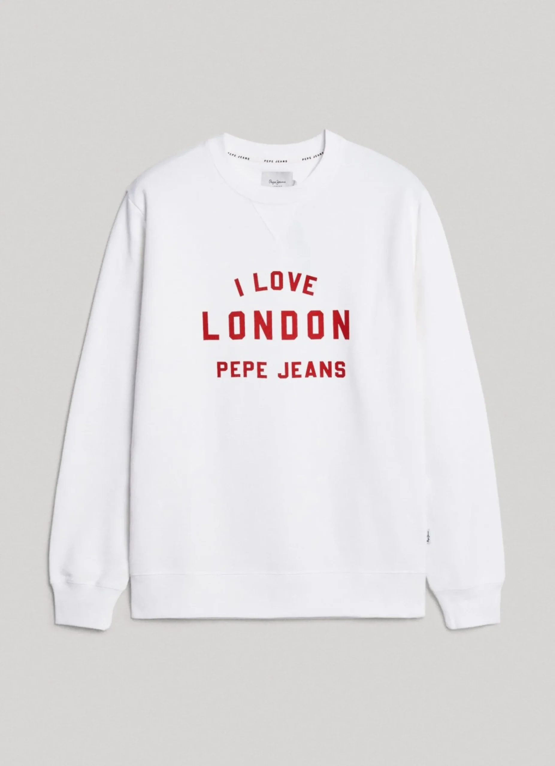 Homem Pepe Jeans Sweatshirts>Sweatshirt Unisexo Gola Redonda Estampada